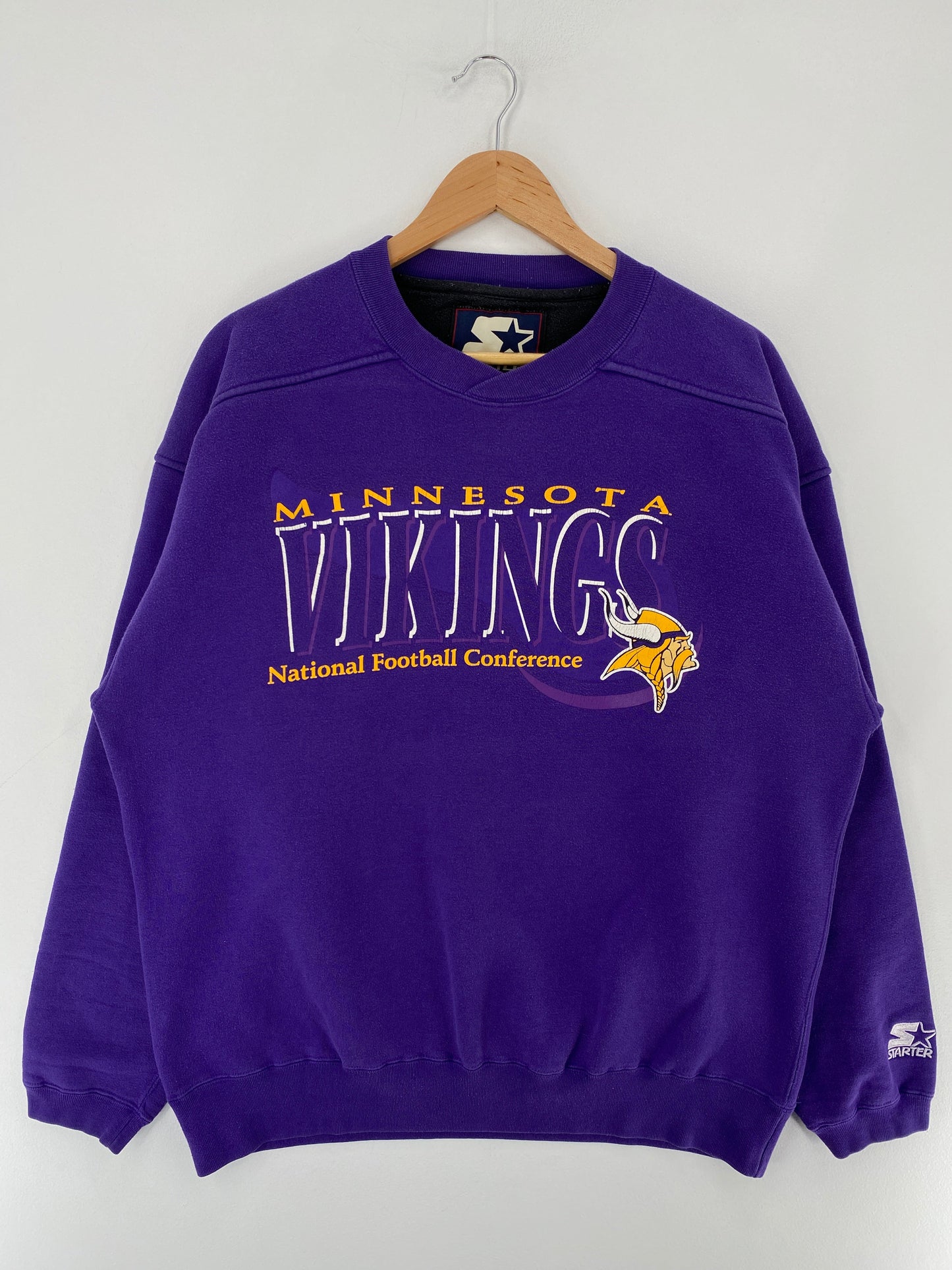 90’s STARTER x MINNESOTA VIKINGS Size L NFL Sweat-Shirt / G3364S