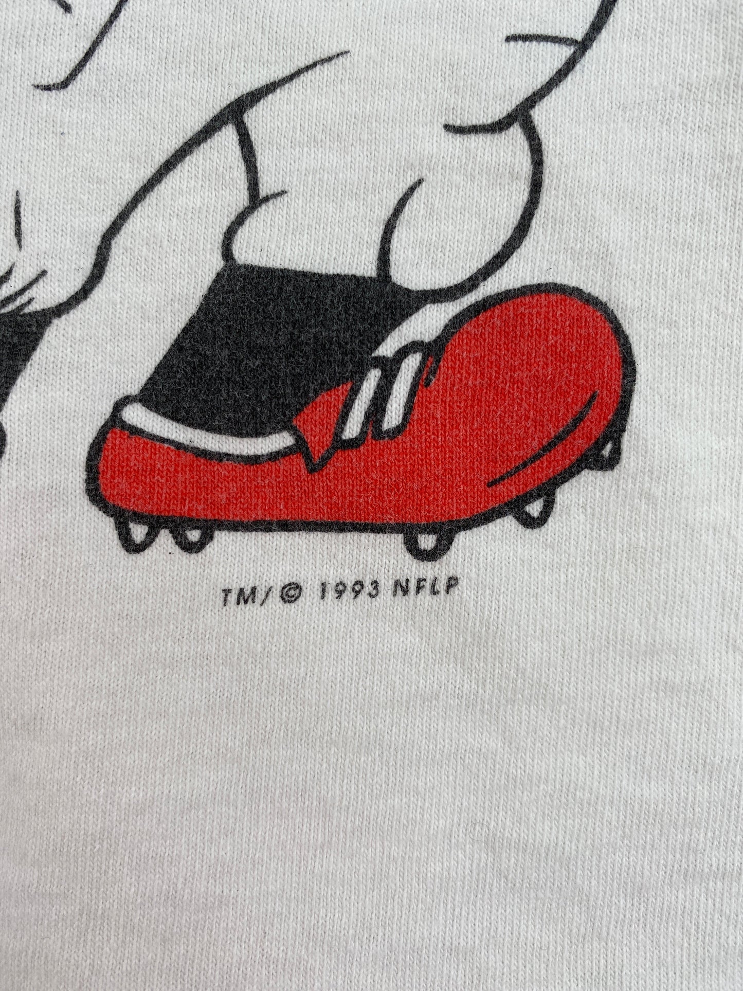 1994 SUPER BOWL XXVIII x LOONEY TUNES Made in USA Size XL Vintage T-Shirt / G2990T