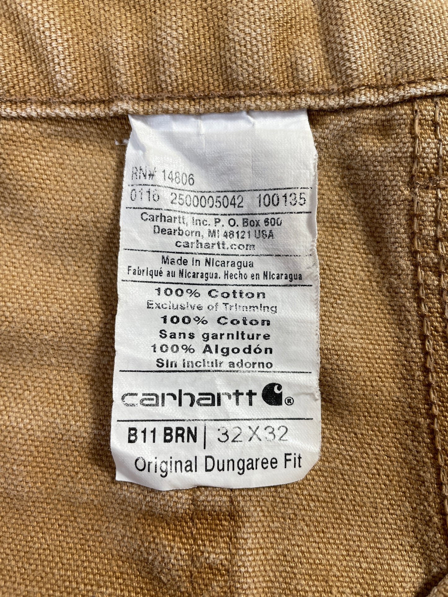 Vintage CARHARTT Size W32xL30 Duck Pants / E7554P