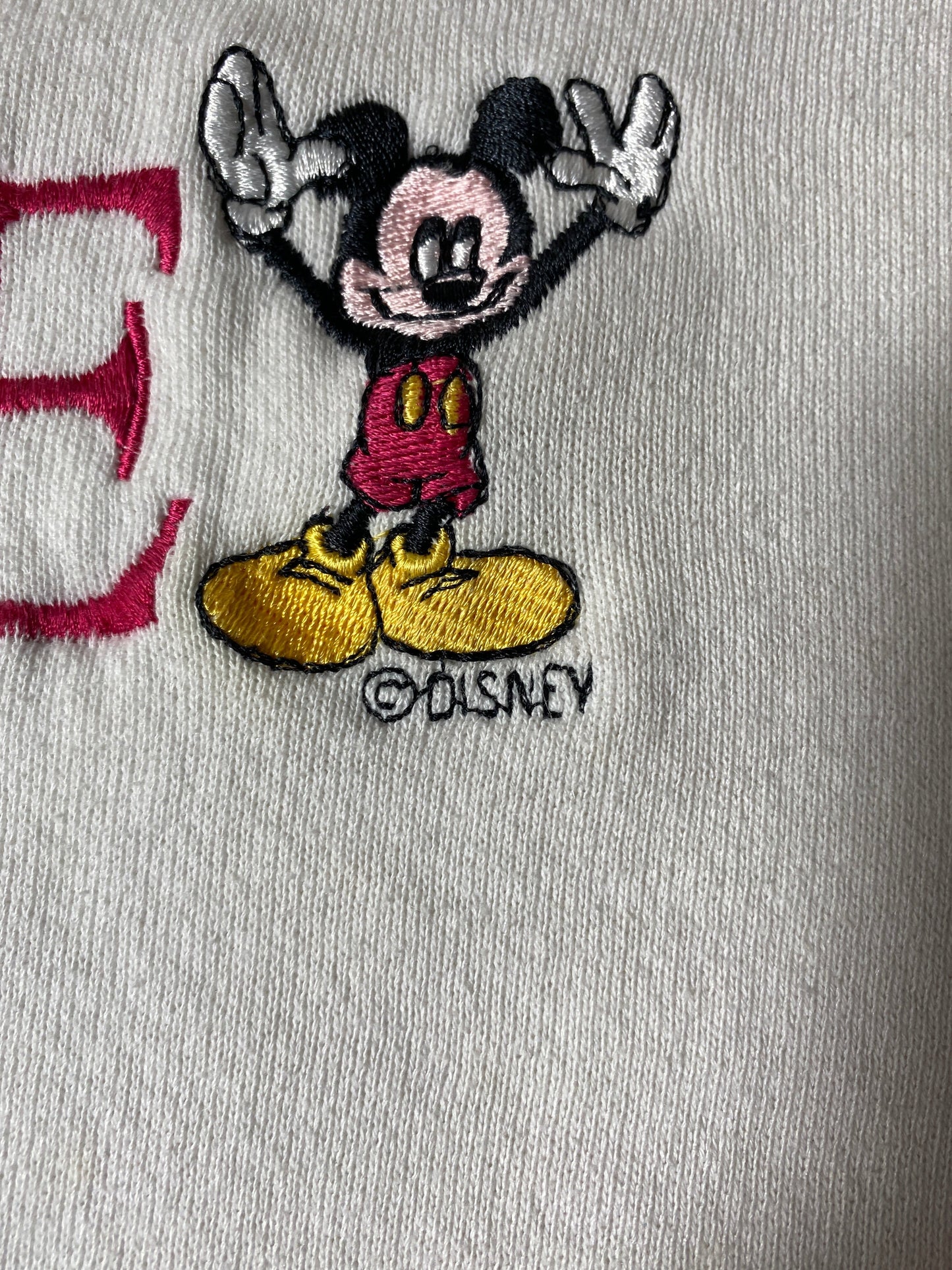 90’s DISNEY MICKEY MOUSE Size No Tag(Approx.L) Sweat-shirt / G5541S