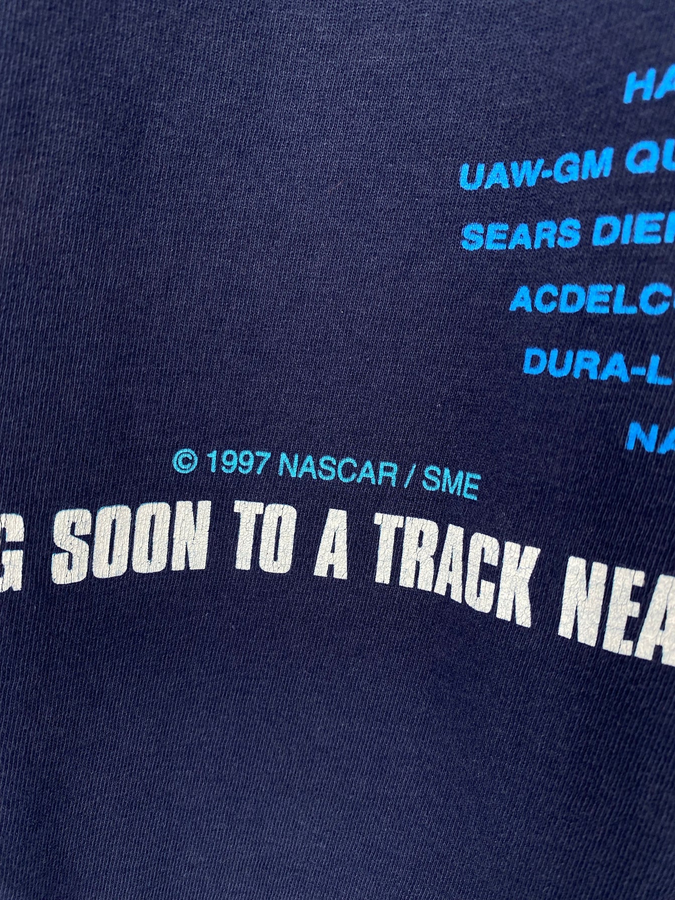 1997 NASCAR WINSTON CUP SERIES Size L Vintage Racing T-Shirt / E9630T