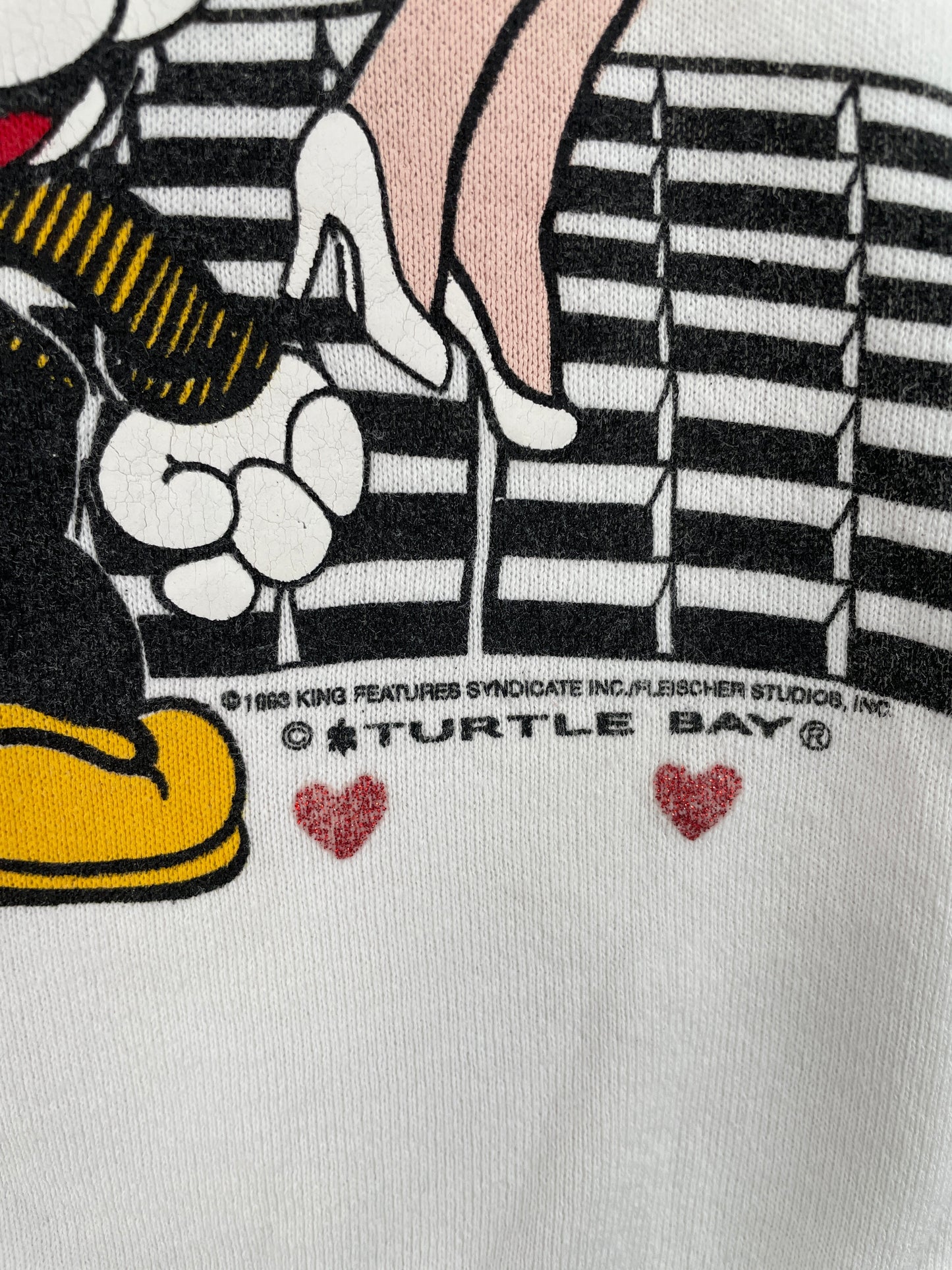 1993 BETTY BOOP Made in USA Size L Vintage Sweat-shirt / F3562S