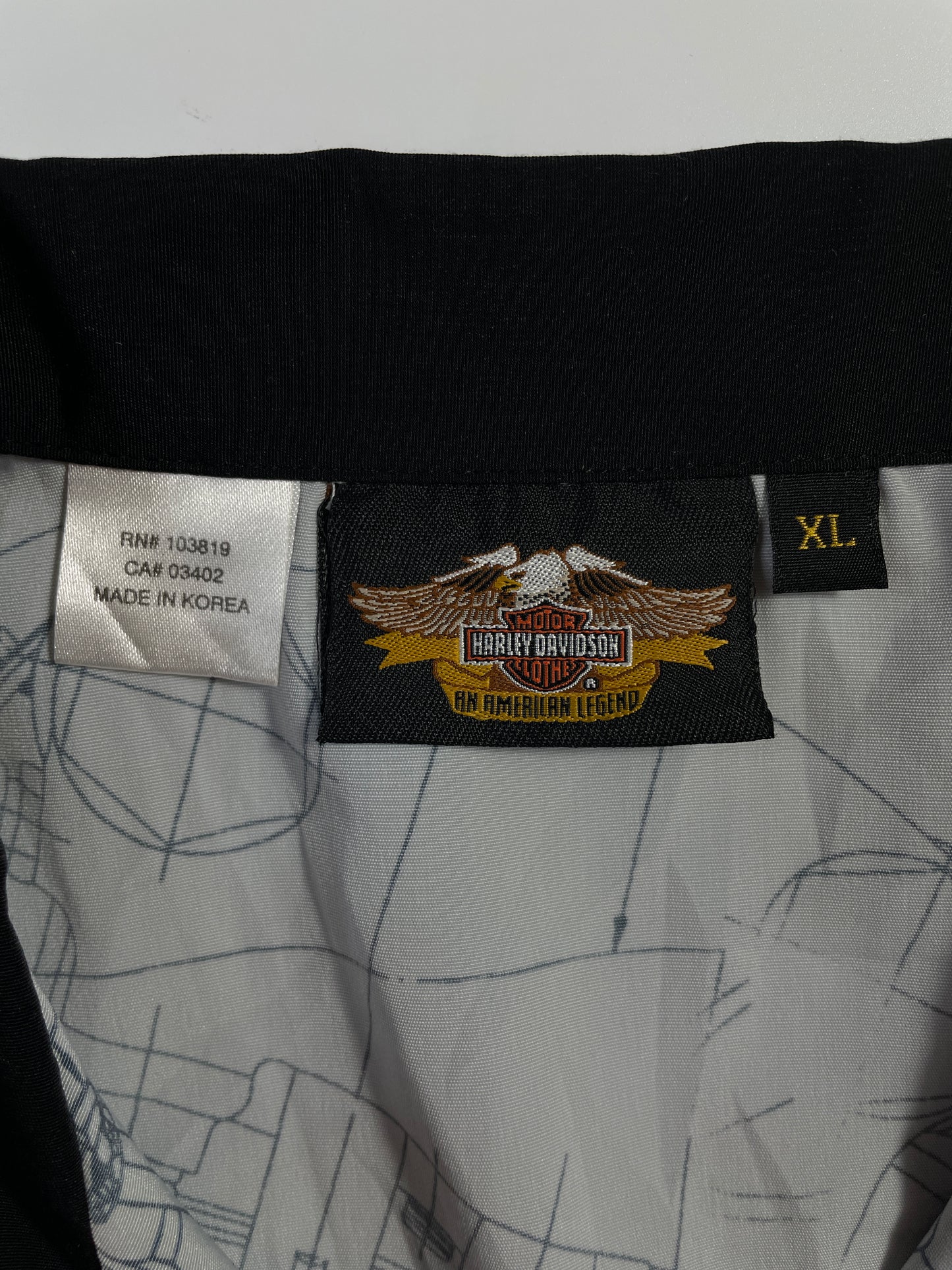 .Vintage HARLEY DAVIDSON Size XL Button Down Shirt / F812B