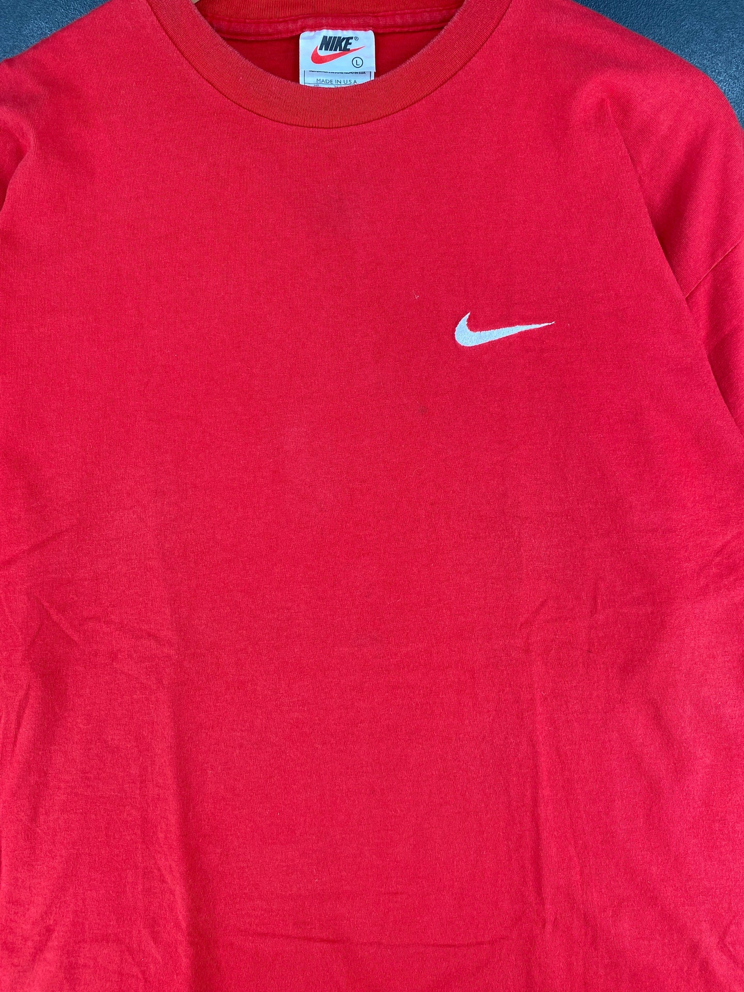 (L) 90's NIKE MINI SWOOSH Vintage T-Shirt / A0940T