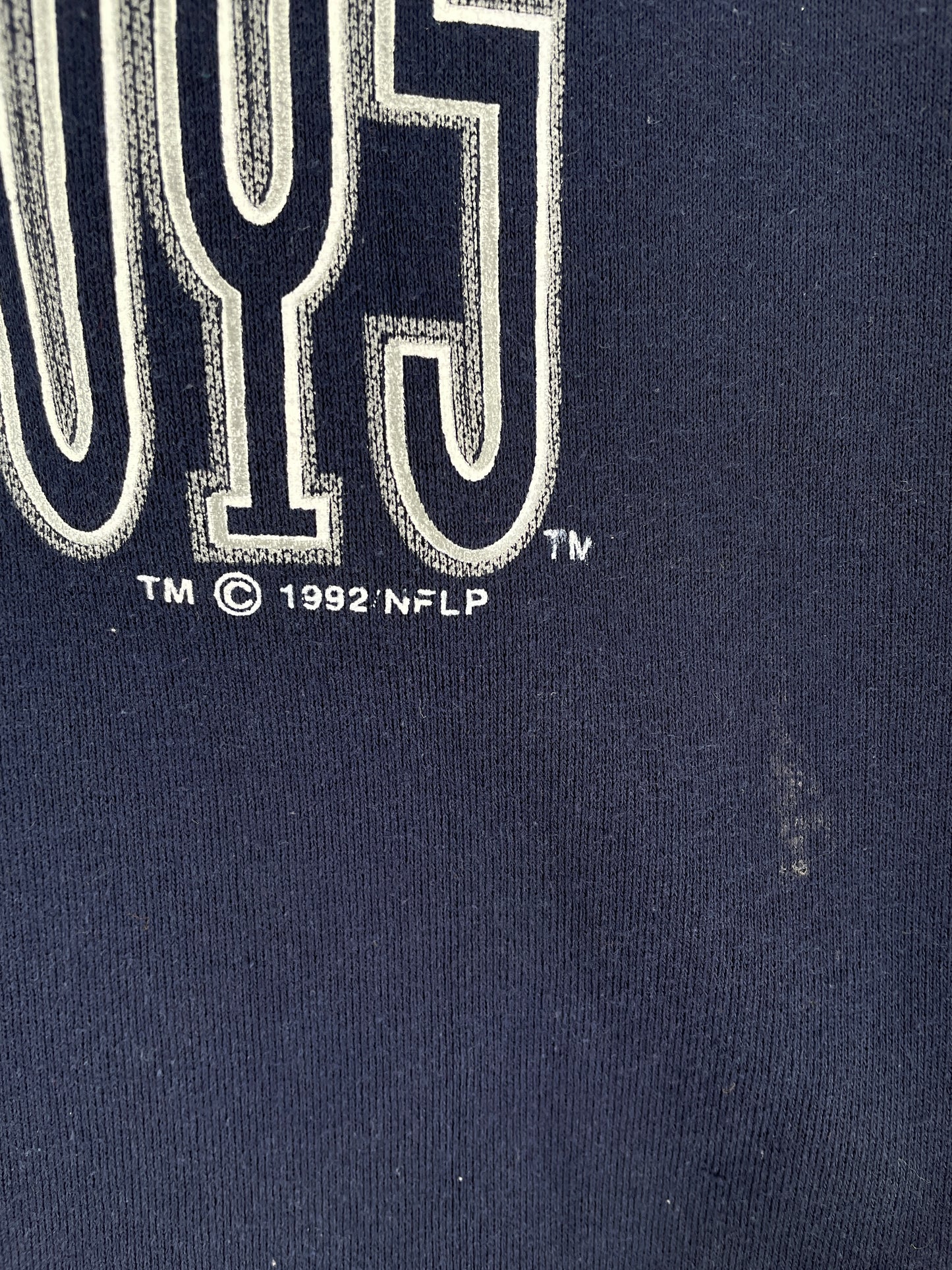 1992 DALLAS COWBOYS Made in USA Size L Vintage College Sweat-shirt / E9928S