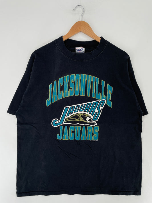 1993 JACKSONVILLE JAGUARS Made in USA Size XL Vintage NFL T-shirt / E7138T