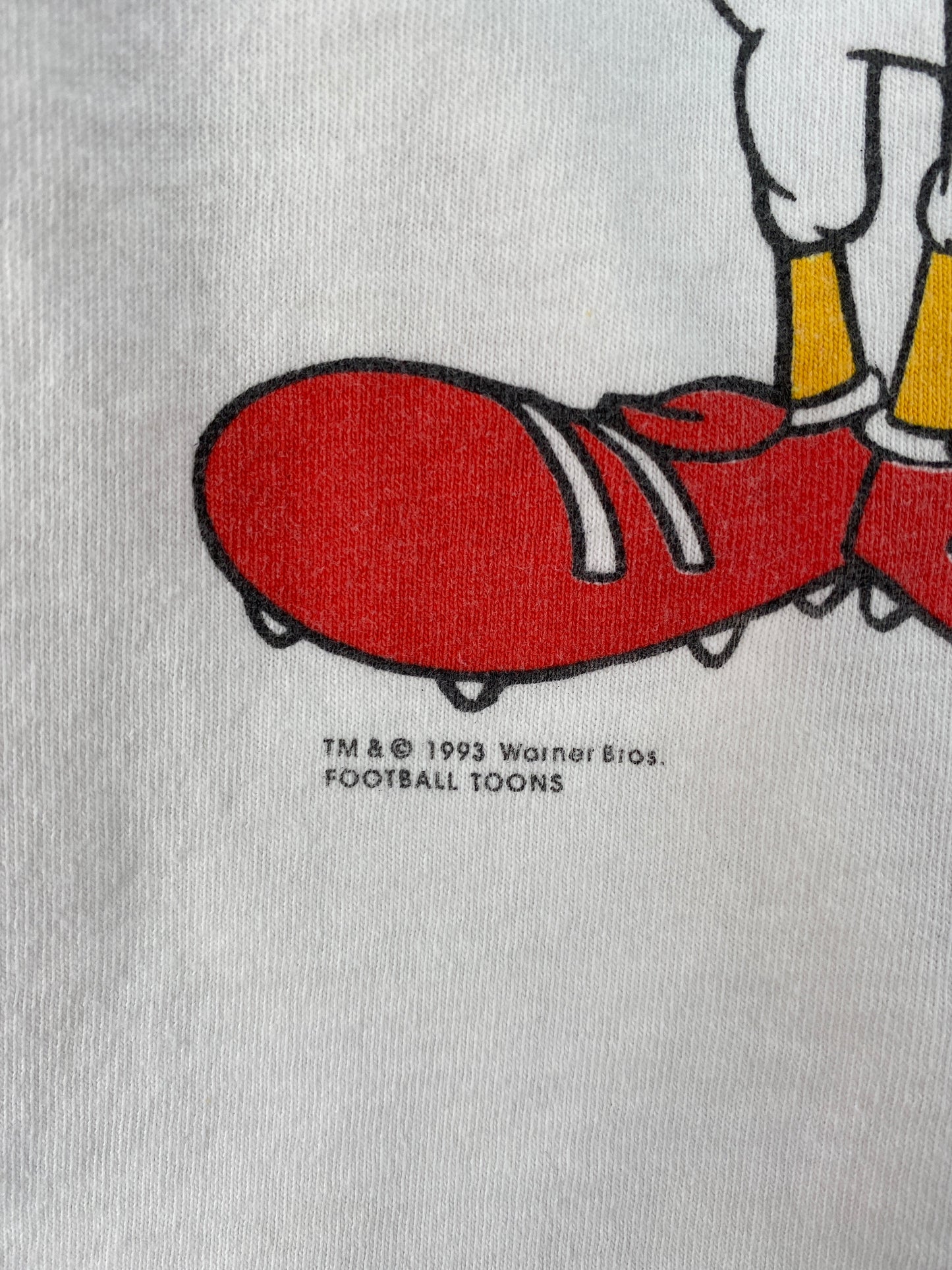 1994 SUPER BOWL XXVIII x LOONEY TUNES Made in USA Size XL Vintage T-Shirt / G2990T