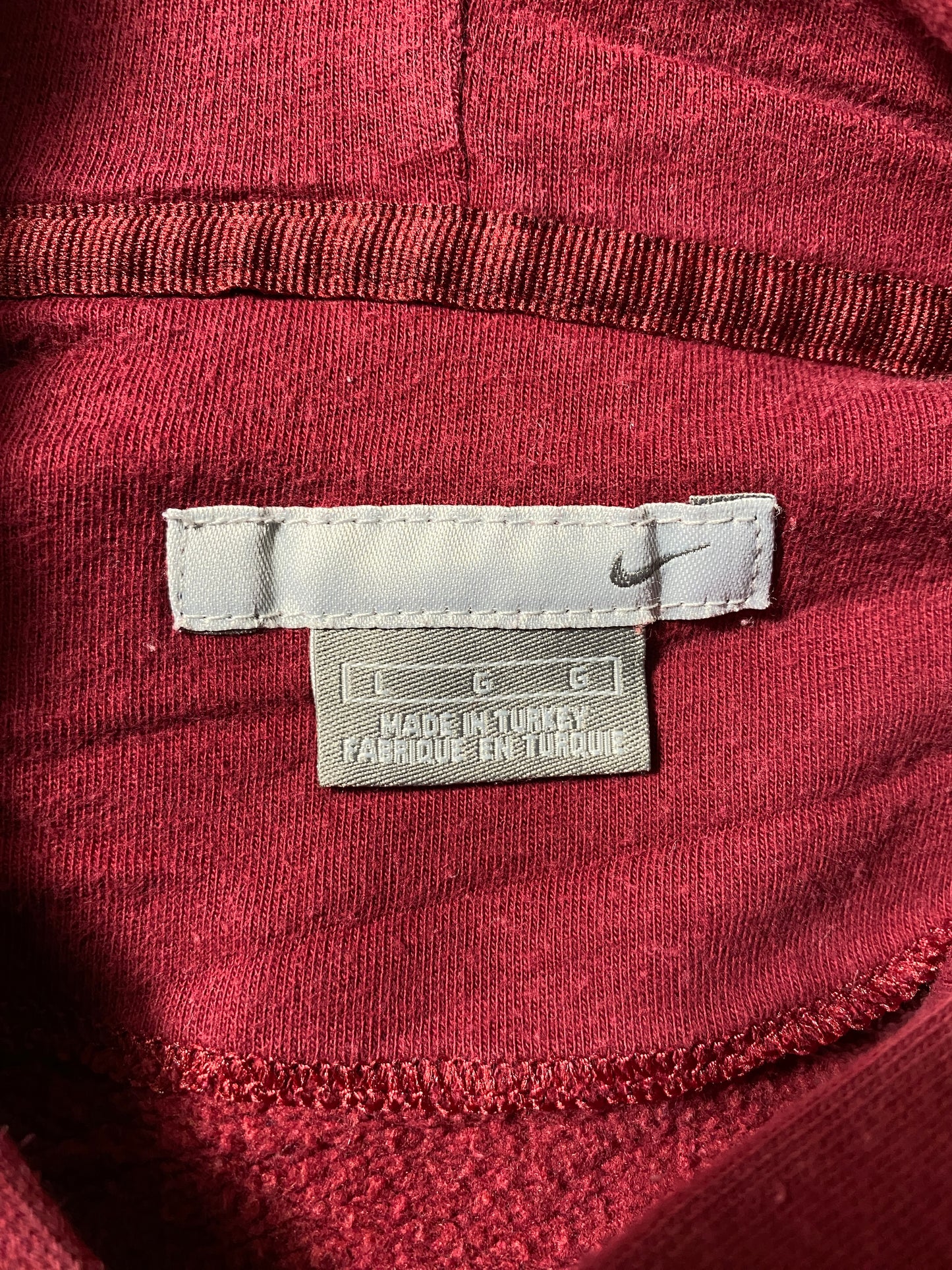 00' NIKE MINI SWOOSH Size L Vintage Hoodie Sweat-Shirt / E9380S