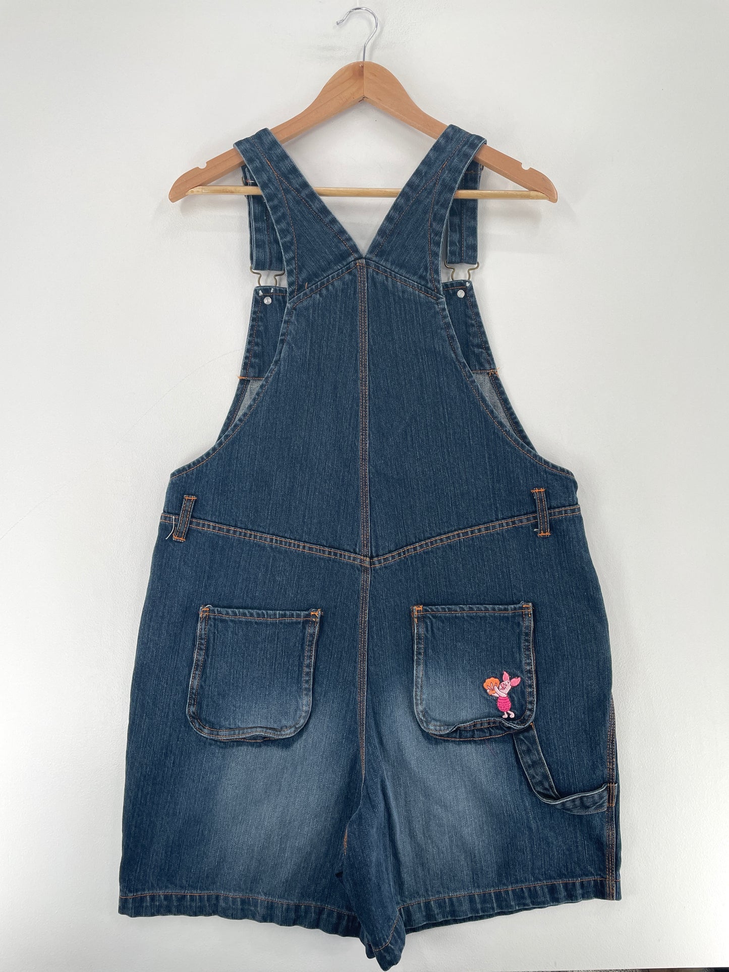 Vintage DISNEY WINNIE THE POOH Size L Denim Overall / E7874P
