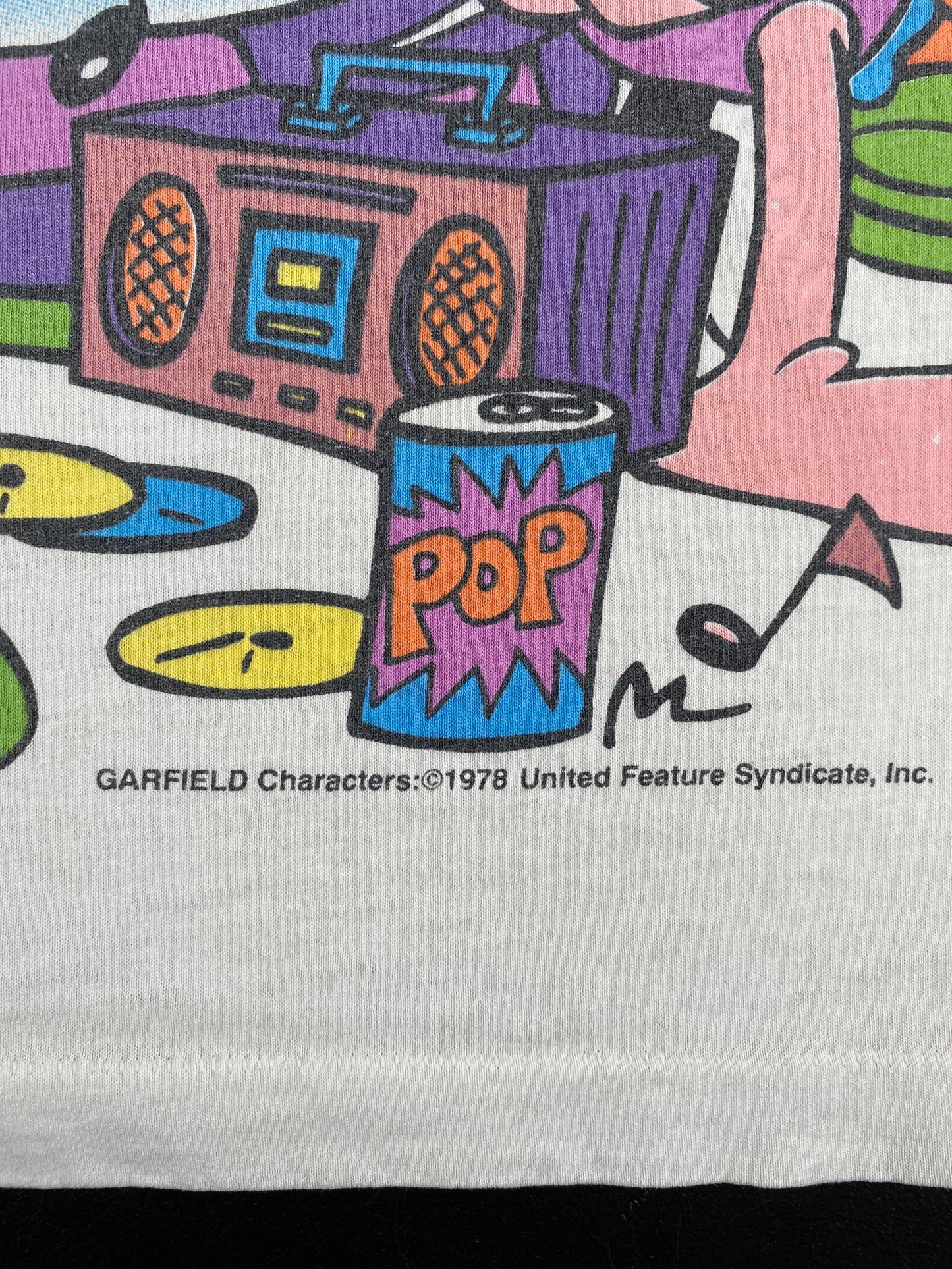 90’s GARFIELD Made in USA Size Approx.XL Vintage T-Shirts / E9787S