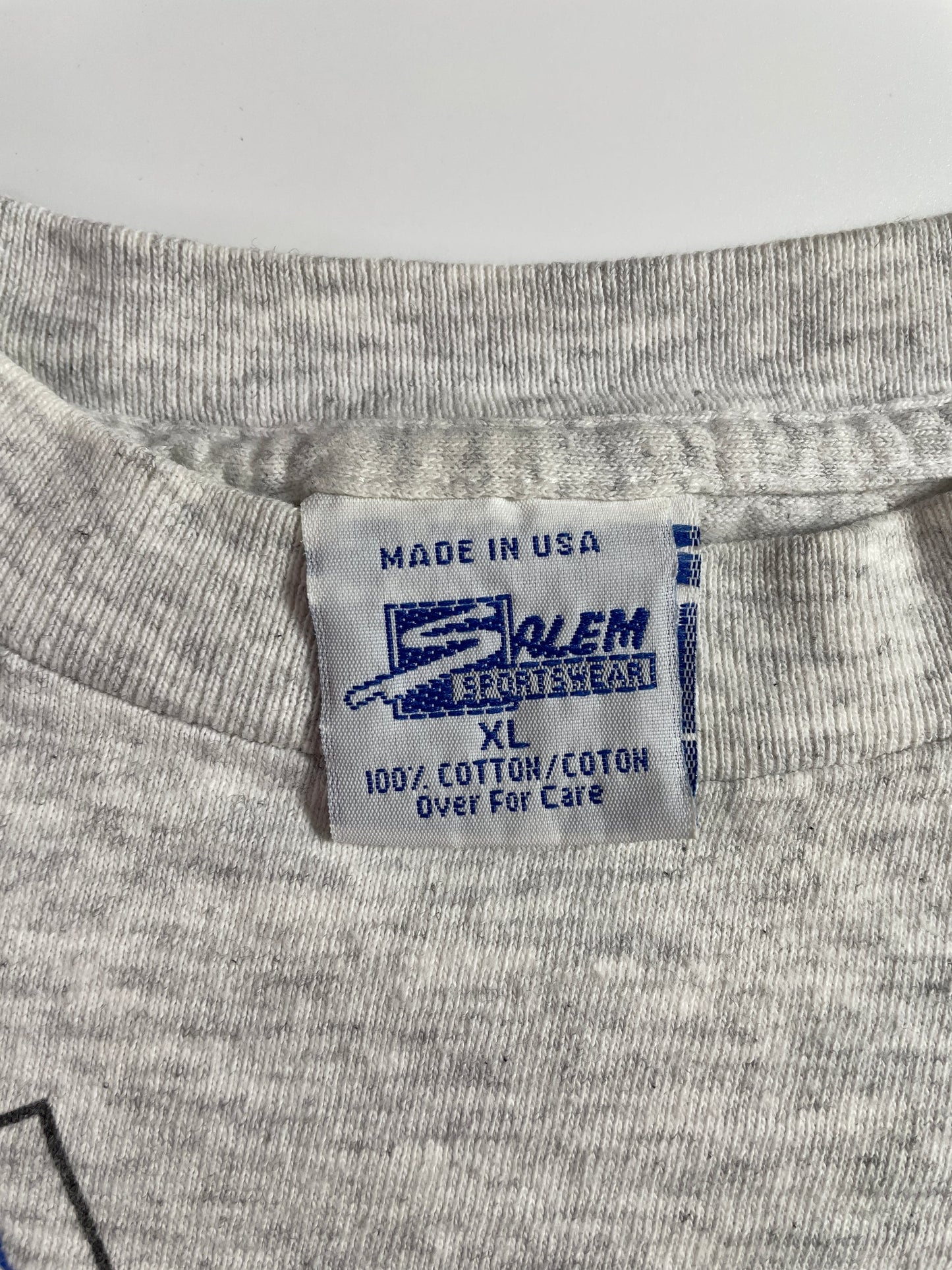 1991 SALEM x MINNESOTA TWINS x BRAVES Made in USA Size XL Vintage MLB T-shirt / E7357T