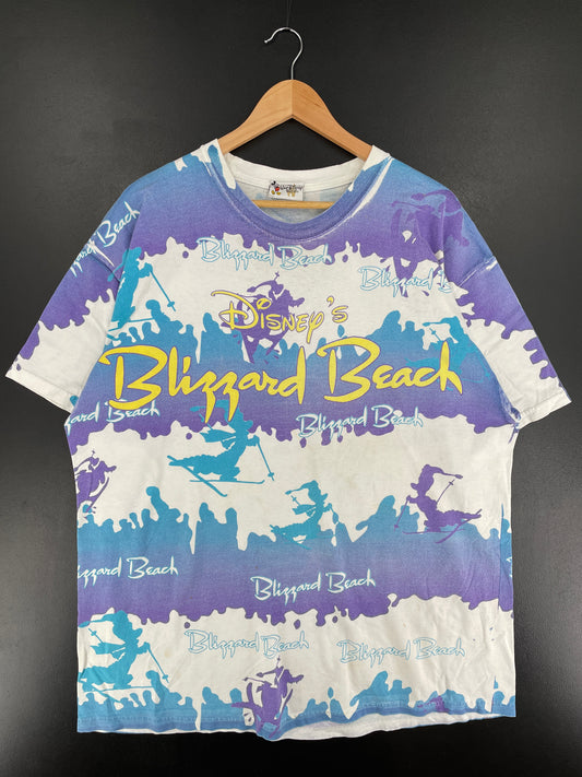 00’ DISNEY BLIZZARD BEACH ICE GATOR Size (Approx.L-XL) Vintage T- shirt / F598T