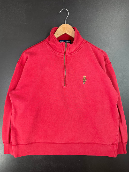 90’s POLO SPORT  RALPH LAUREN Size L Vintage Half Zip-up Sweat-shirt / E7511S