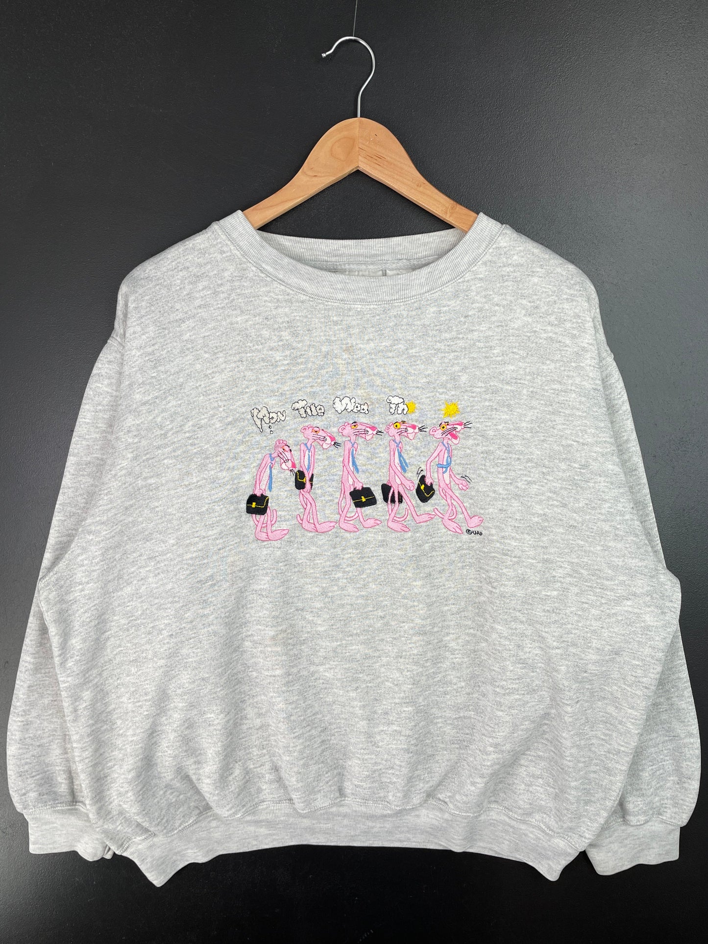 90’s THE PINK PANTHER Size XL Sweat-Shirt / F1613S