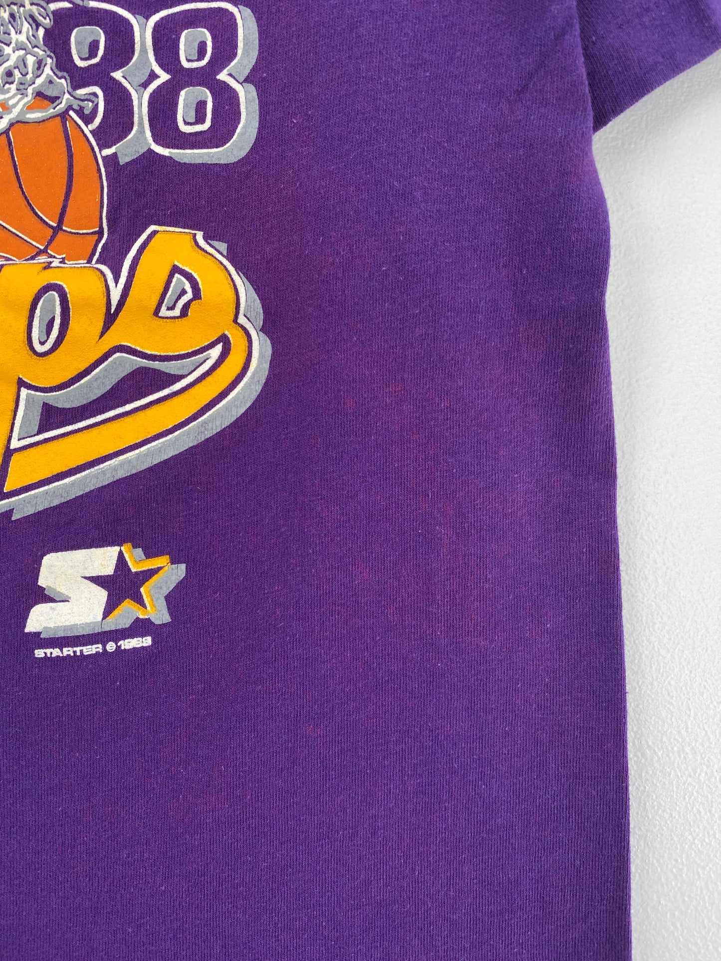 1988 STARTER x LOS ANGELES LAKERS Made in USA Size M Vintage NBA T-Shirt / E8180T
