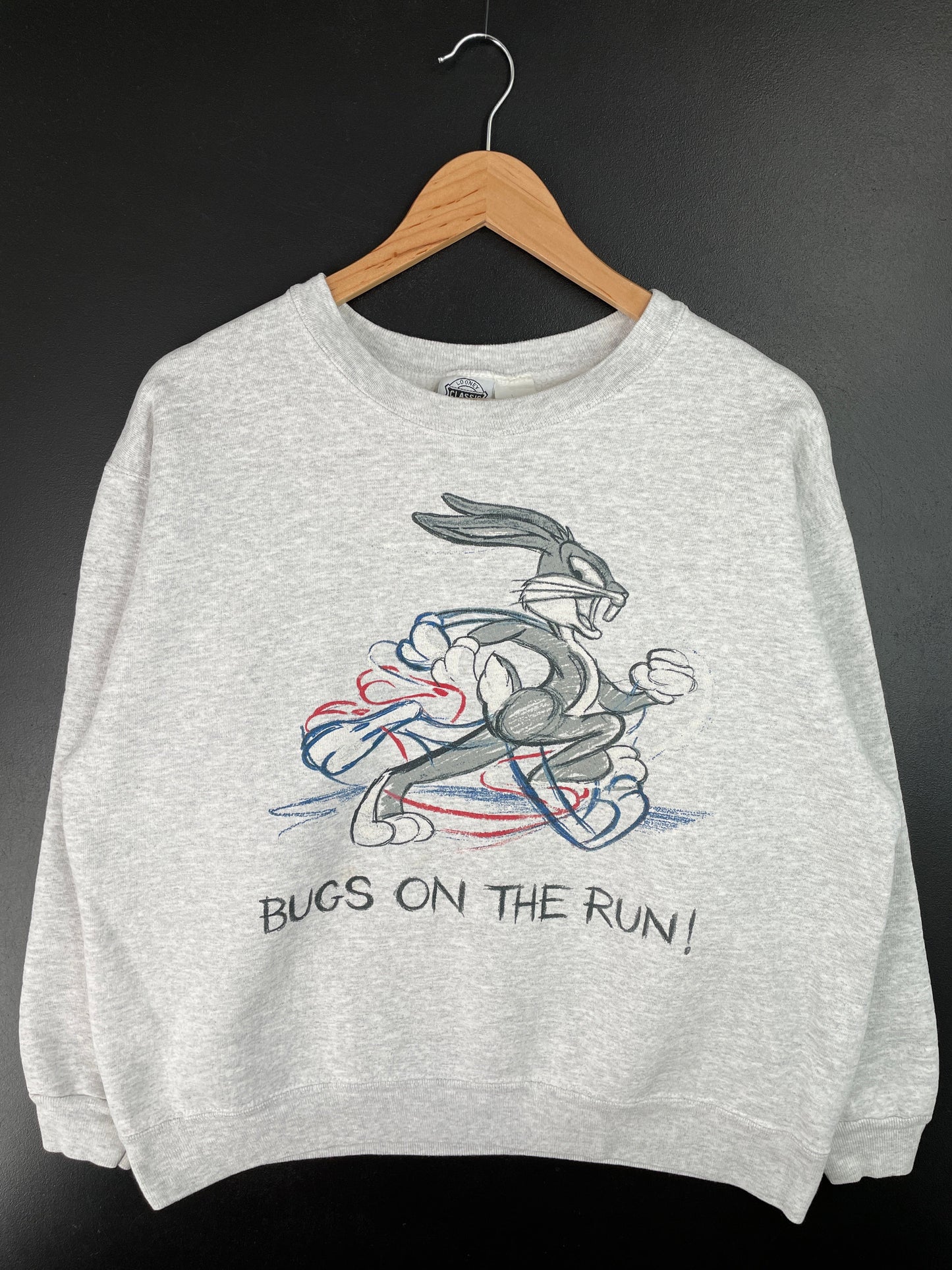 1994 LOONEY TUNES BUSG BUNNY Size L Vintage Sweat-shirt / F2400S