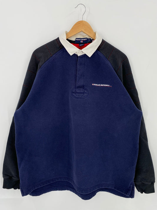 90’s POLO SPORT RALPH LAUREN Size XL Vintage Rugby-shirt / F2715R