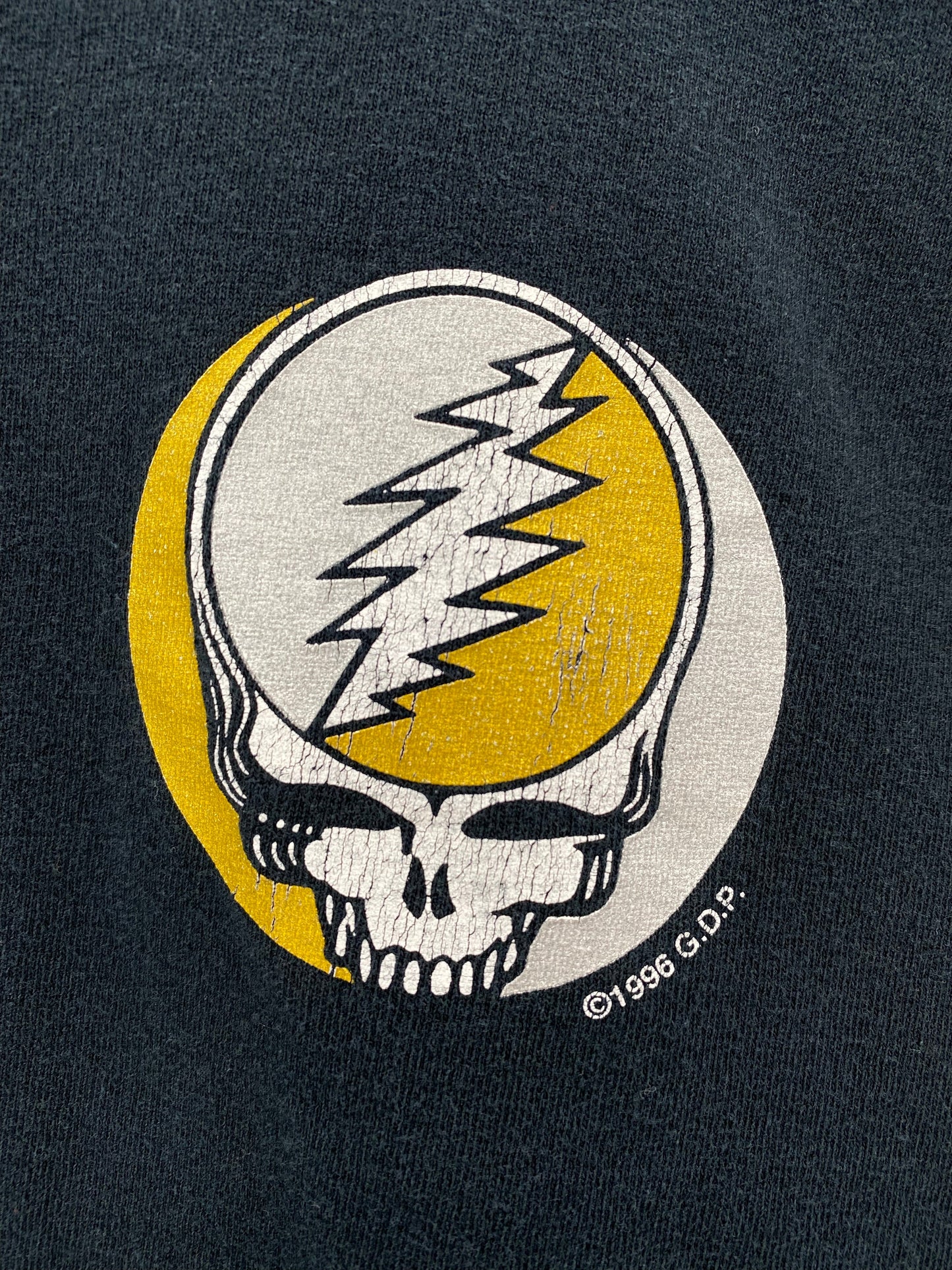 1996 GRATEFUL DEAD Size L/XL Vintage Music T-Shirt / F1674T