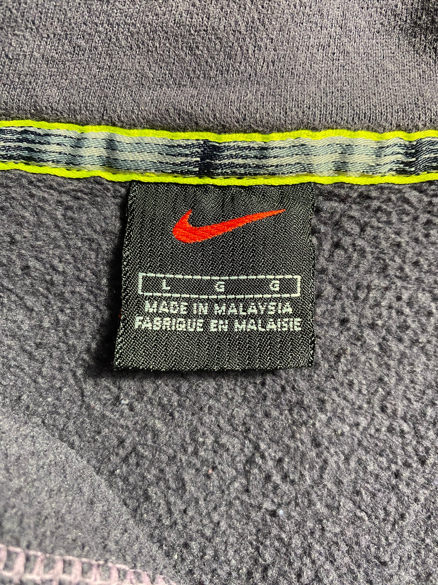 00’ NIKE Size L Half Zip Sweat-Shirt / E9067S