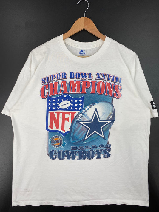 1994 STARTER x DALLAS COWBOYS Made in USA Size XL Vintage NFL T-shirt / E9760T