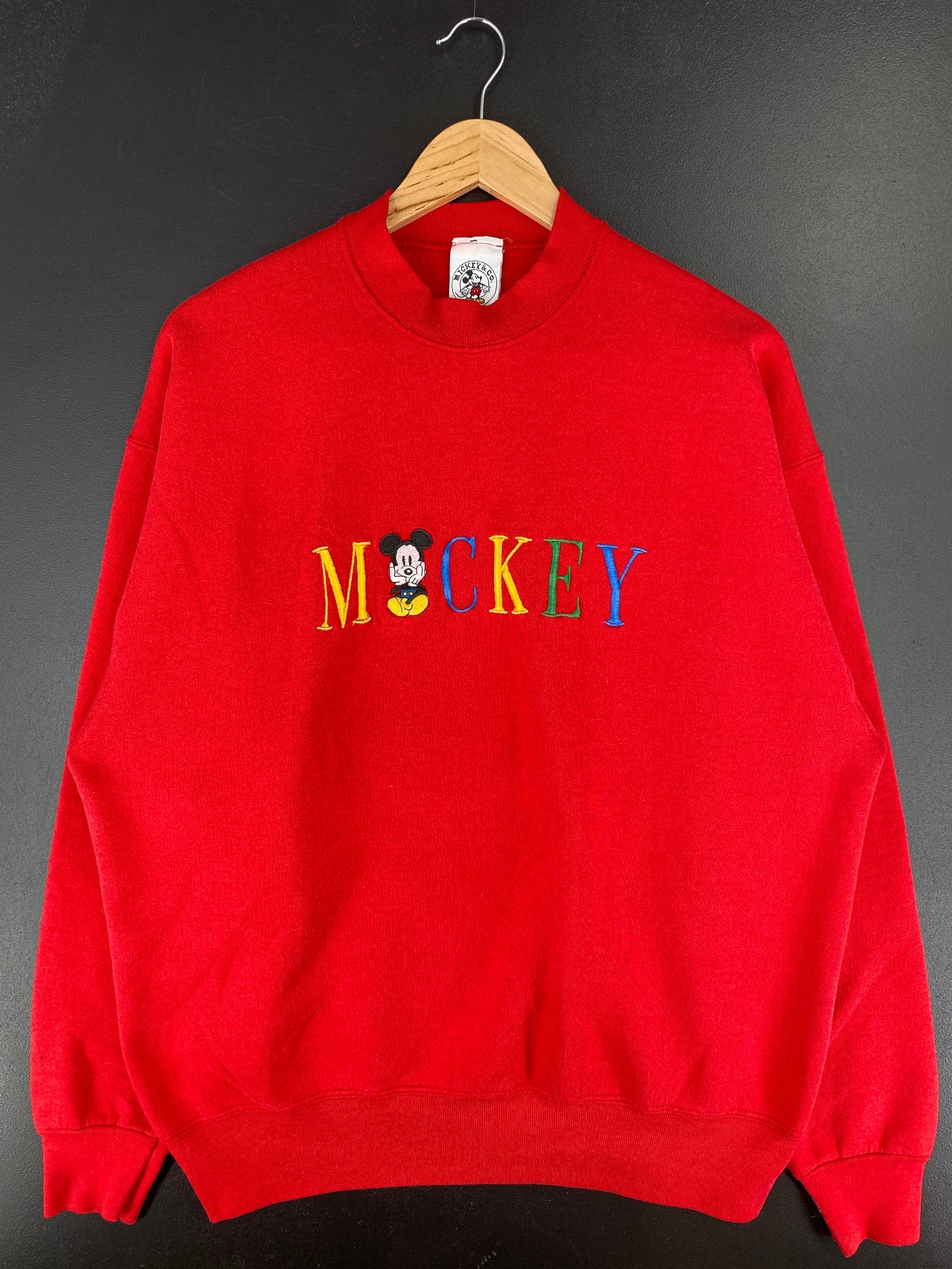 90’s DISNEY MICKEY Made in USA Size XL Vintage Sweat-shirt / E8156S