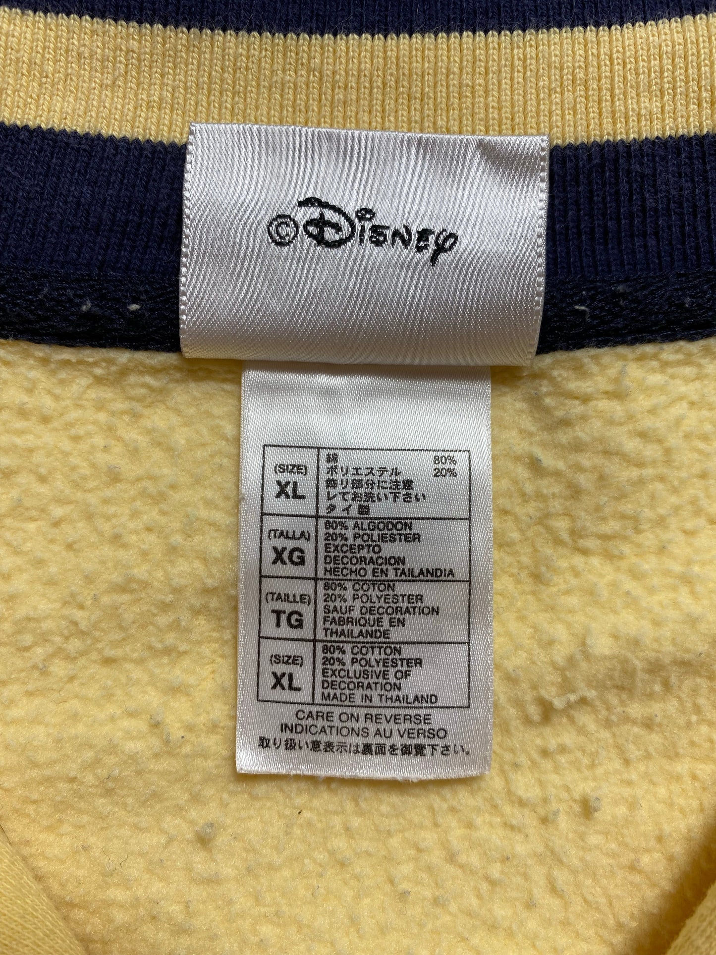 00's DISNEY MINNIE Size XL Vintage Half Zip-up Sweat-shirt / G342S