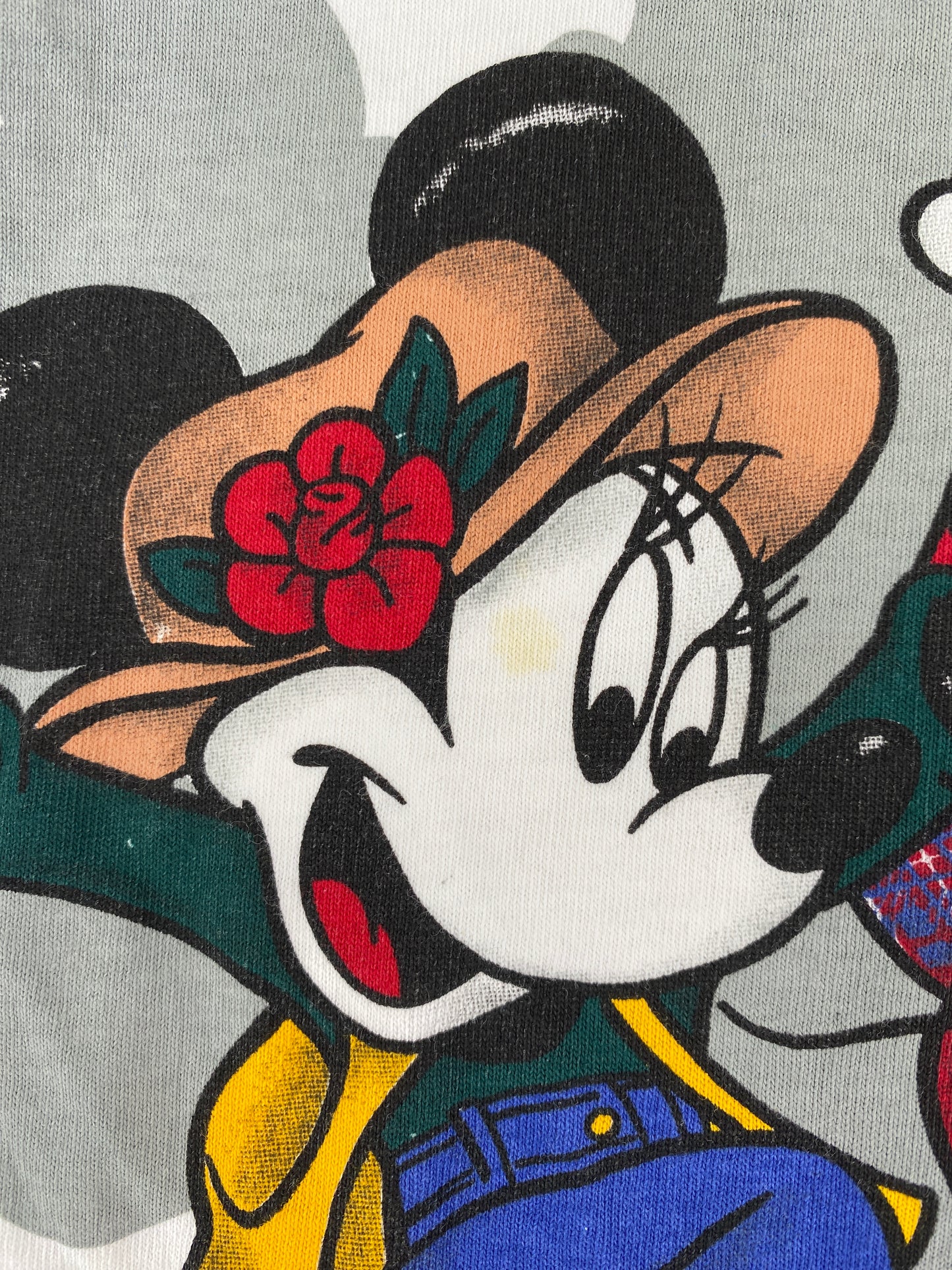 90's DISNEY MICKEY Made in USA Approx. Size XL Vintage T-Shirt / E7489T