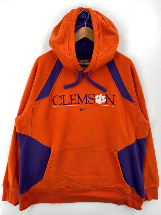 00' NIKE x SOUTH CAROLINA CLEMSON Size L Vintage College Hoodie Sweat-Shirt / G3491S