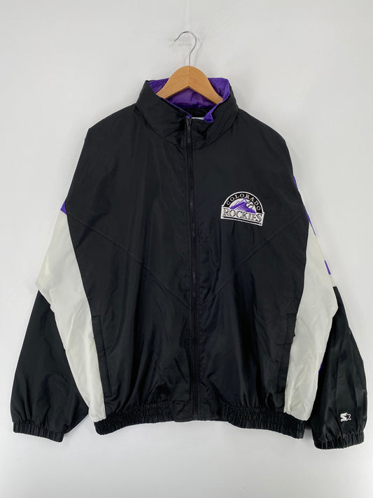 90’s STARTER x COLORADO ROCKIES Size XL MLB Nylon Jacket / F1458N
