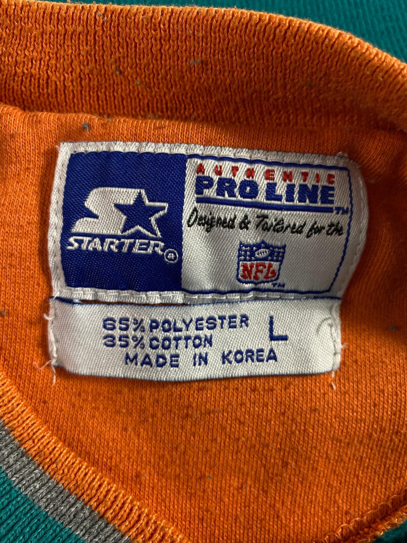 90’s STARTER x MIAMI DOLPHINS Size L Vintage Sweat-shirt / E9675S