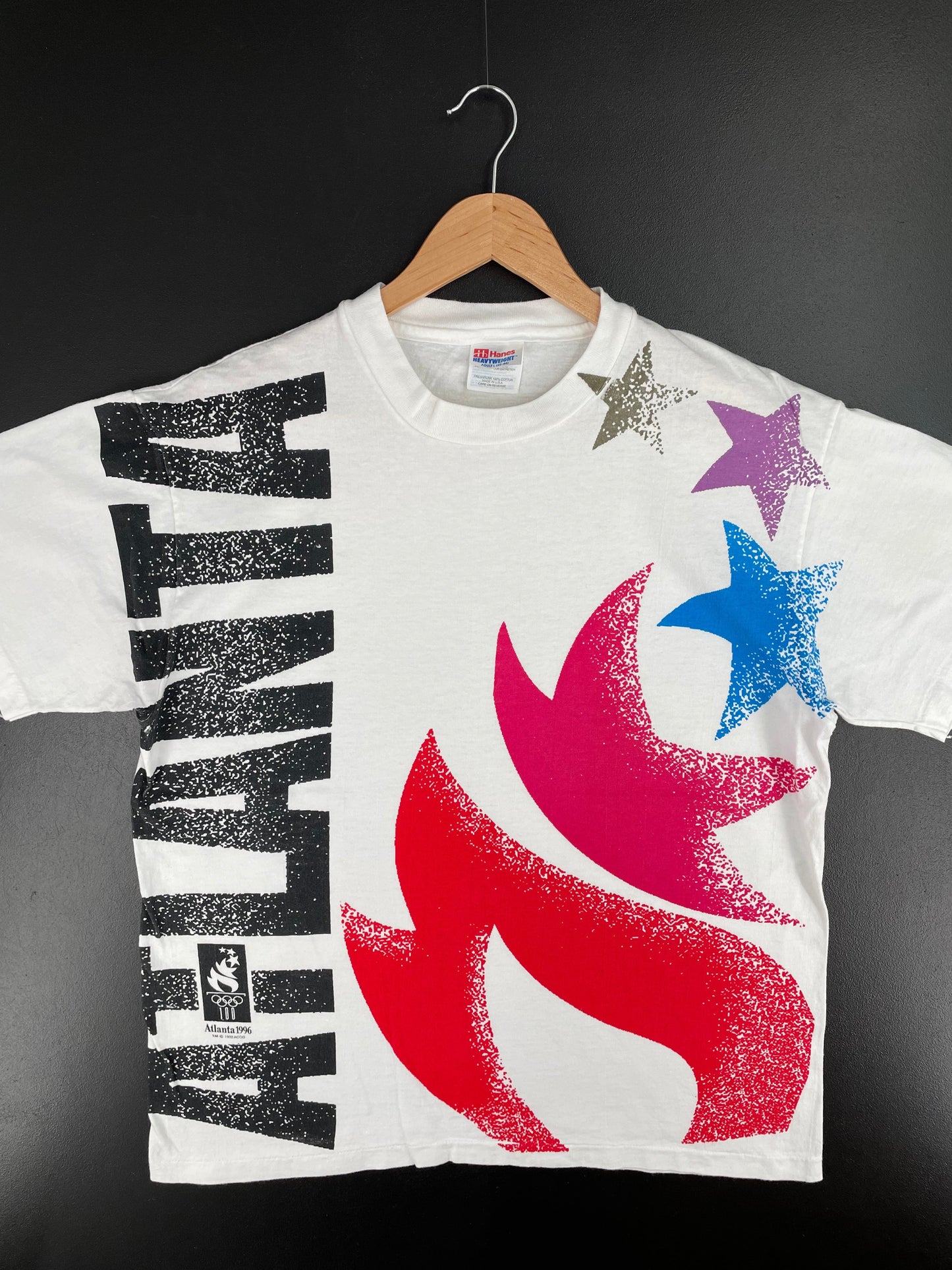 1996 ATLANTA OLYMPIC Made in USA Size L Vintage T-Shirt / F4435T