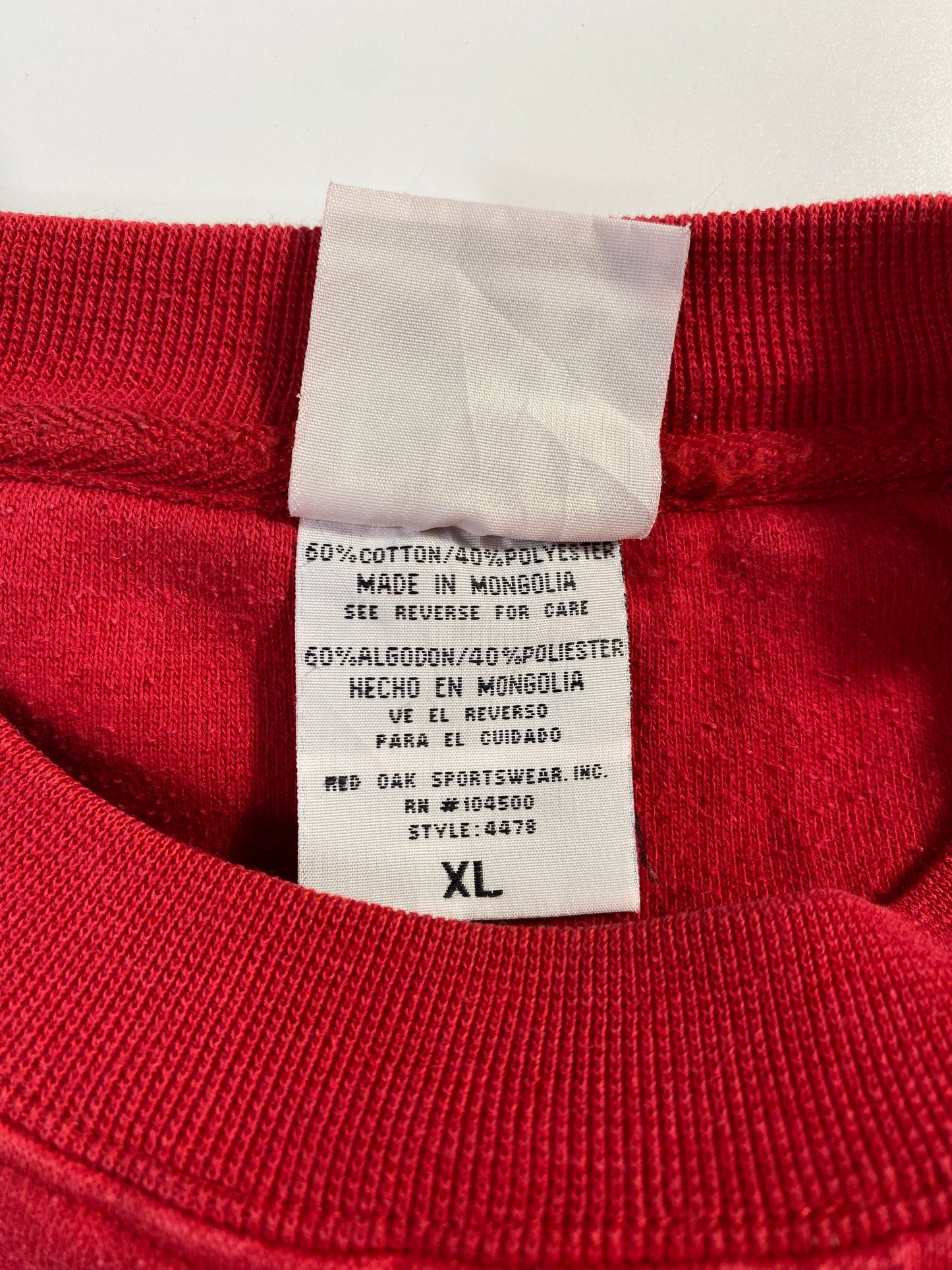 90’s NEBRASKA HUSKERS Size XL College Sweat-shirt / E8733S