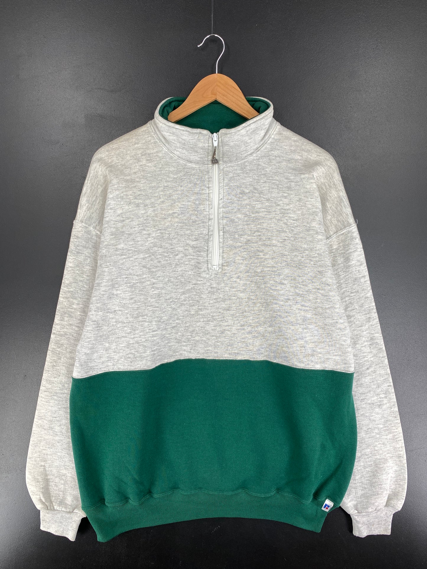 90’s RUSSELL Made in USA Size XXL Half Zip Sweat-shirt / E8131S