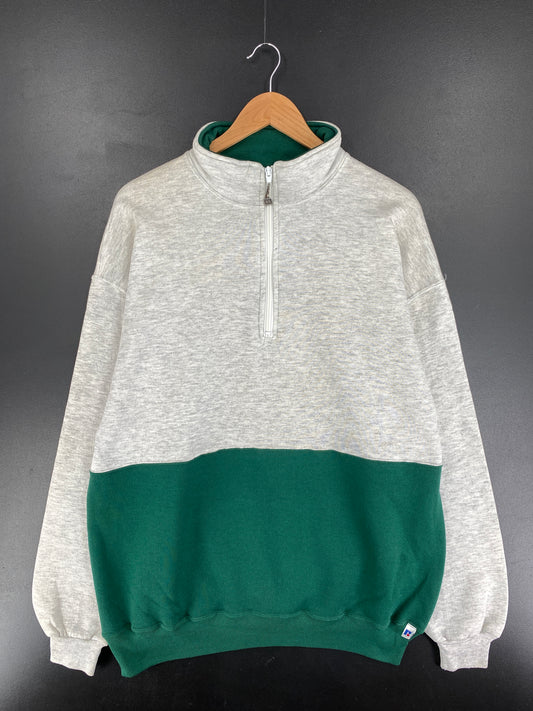 90’s RUSSELL Made in USA Size XXL Half Zip Sweat-shirt / E8131S