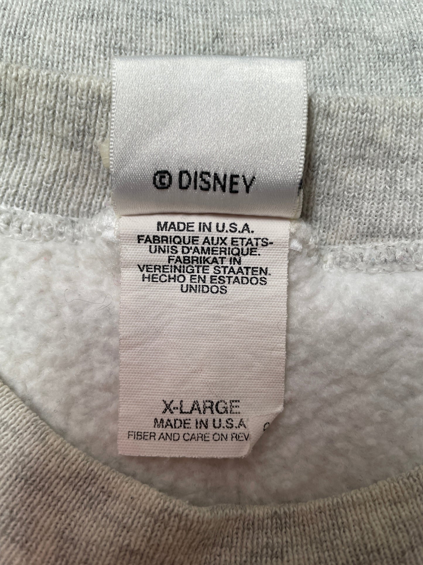 00’ DISNEY MICKEY Made in USA Size XL Vintage Sweat-shirt / F6740S
