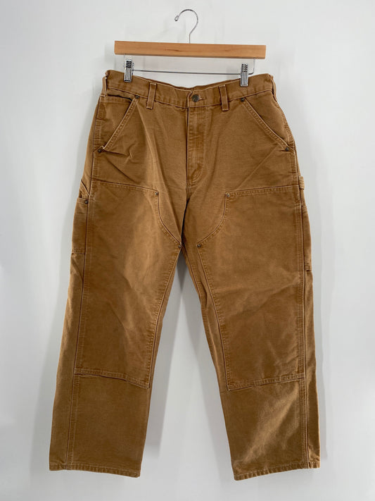 Vintage CARHARTT Size W32xL29 Double Knee Duck Pants / F323P