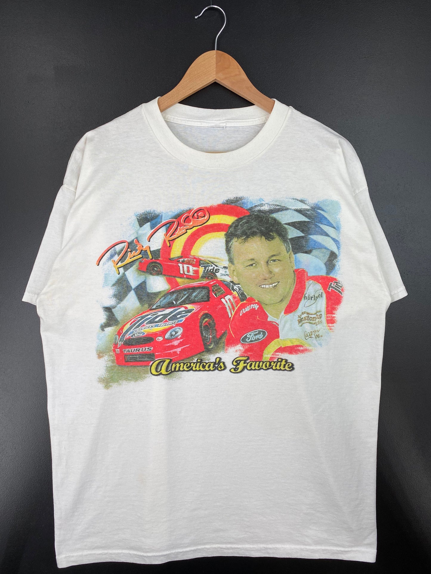 .90’s RICKY RUDD Size No Tag(Approx.XL) Vintage Racing T-Shirt / E9134T