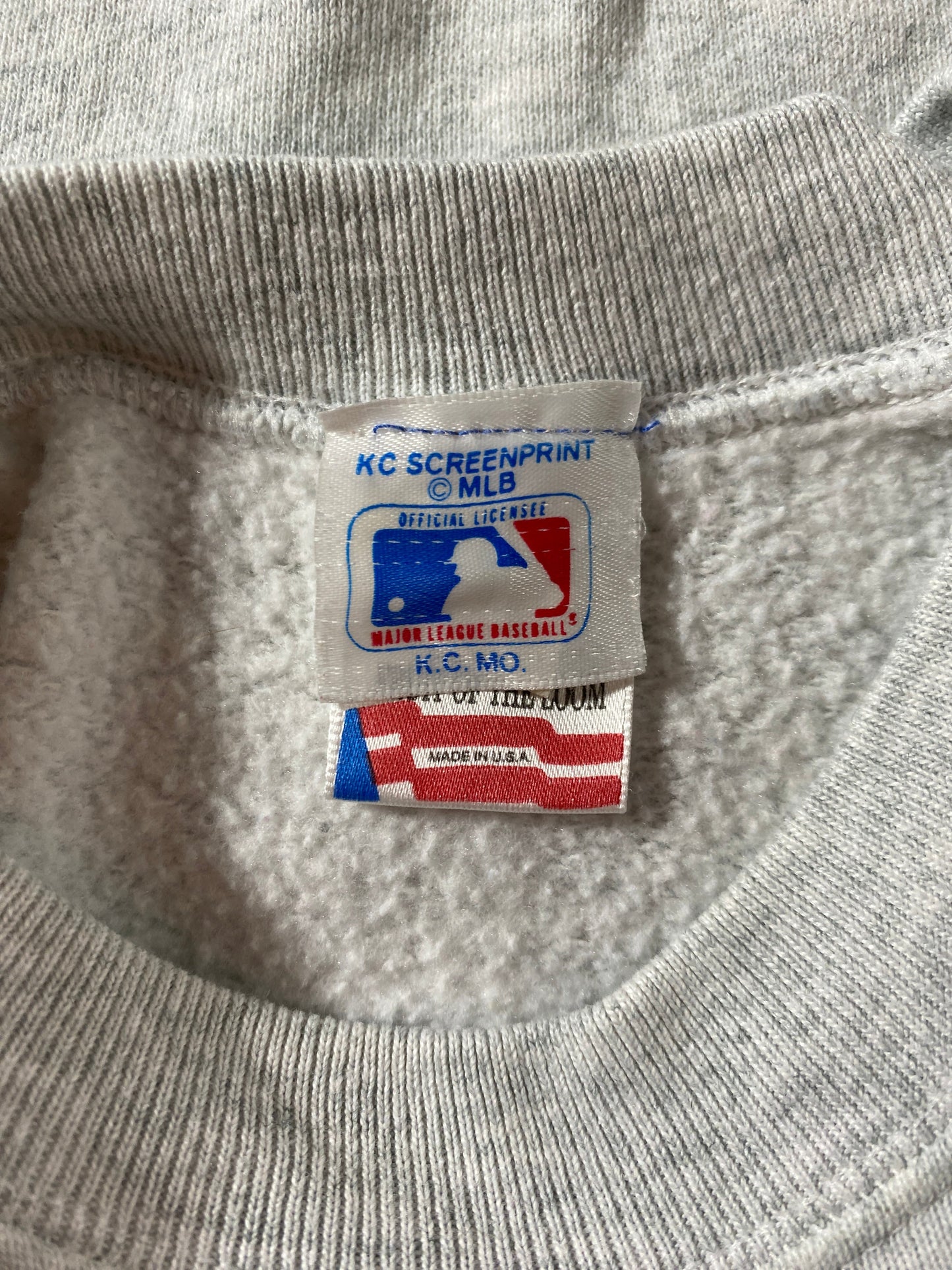 1993 KANSAS CITY ROYALS Made in USA Size XL Vintage MLB Sweat-shirt / F7615S