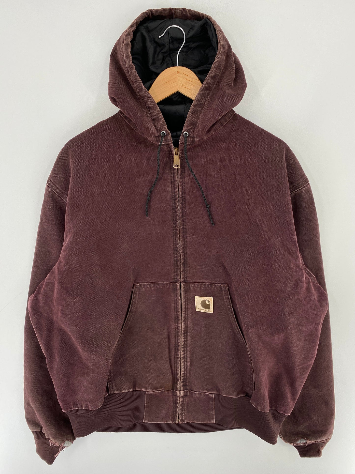 Vinatge CARHARTT Size Approx XL Zip-Up Duck Jacket / F5779J