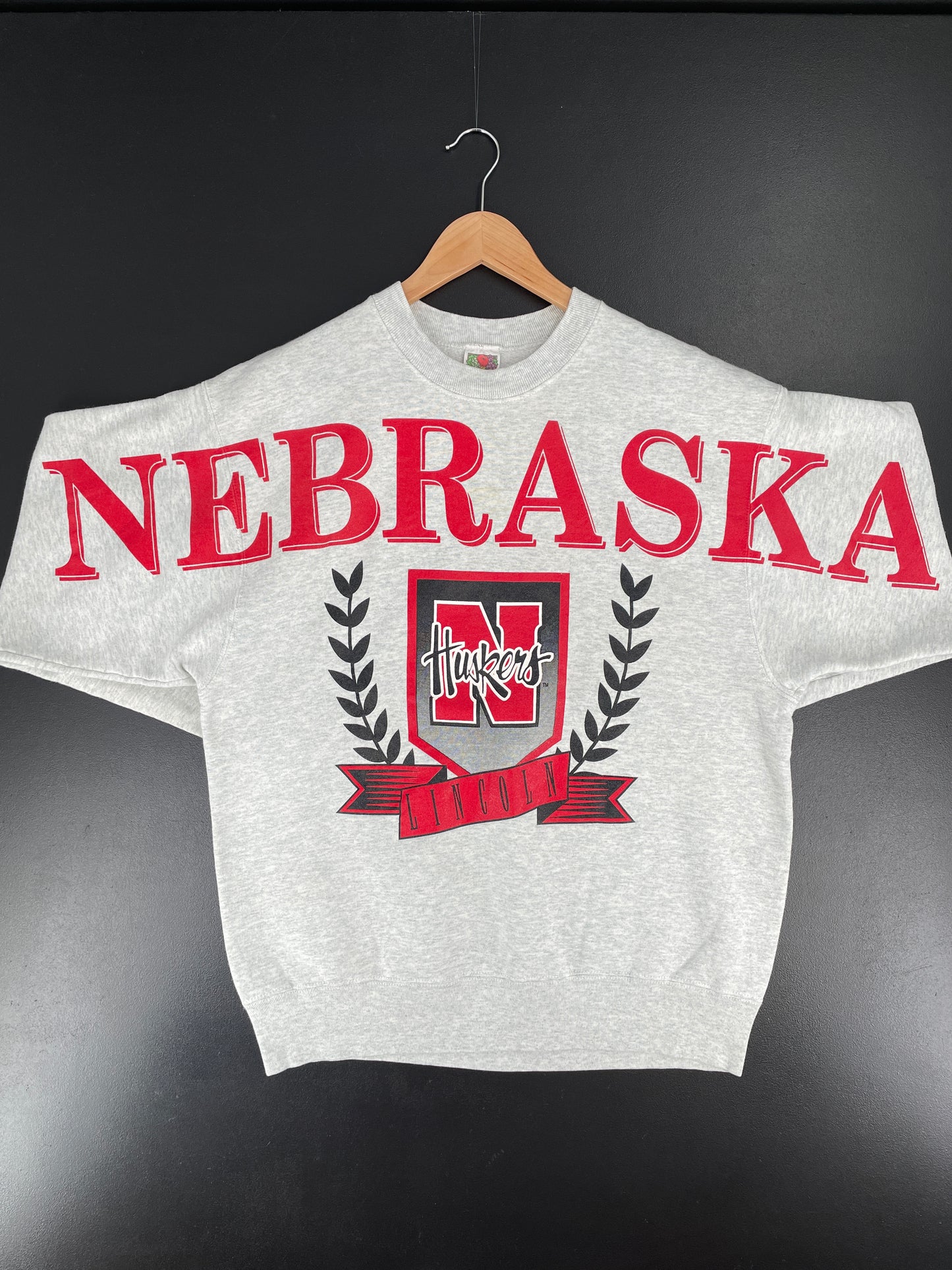 00’ NEBRASKA HUSKERS Size L Vintage College Sweat-Shirt / E7060S