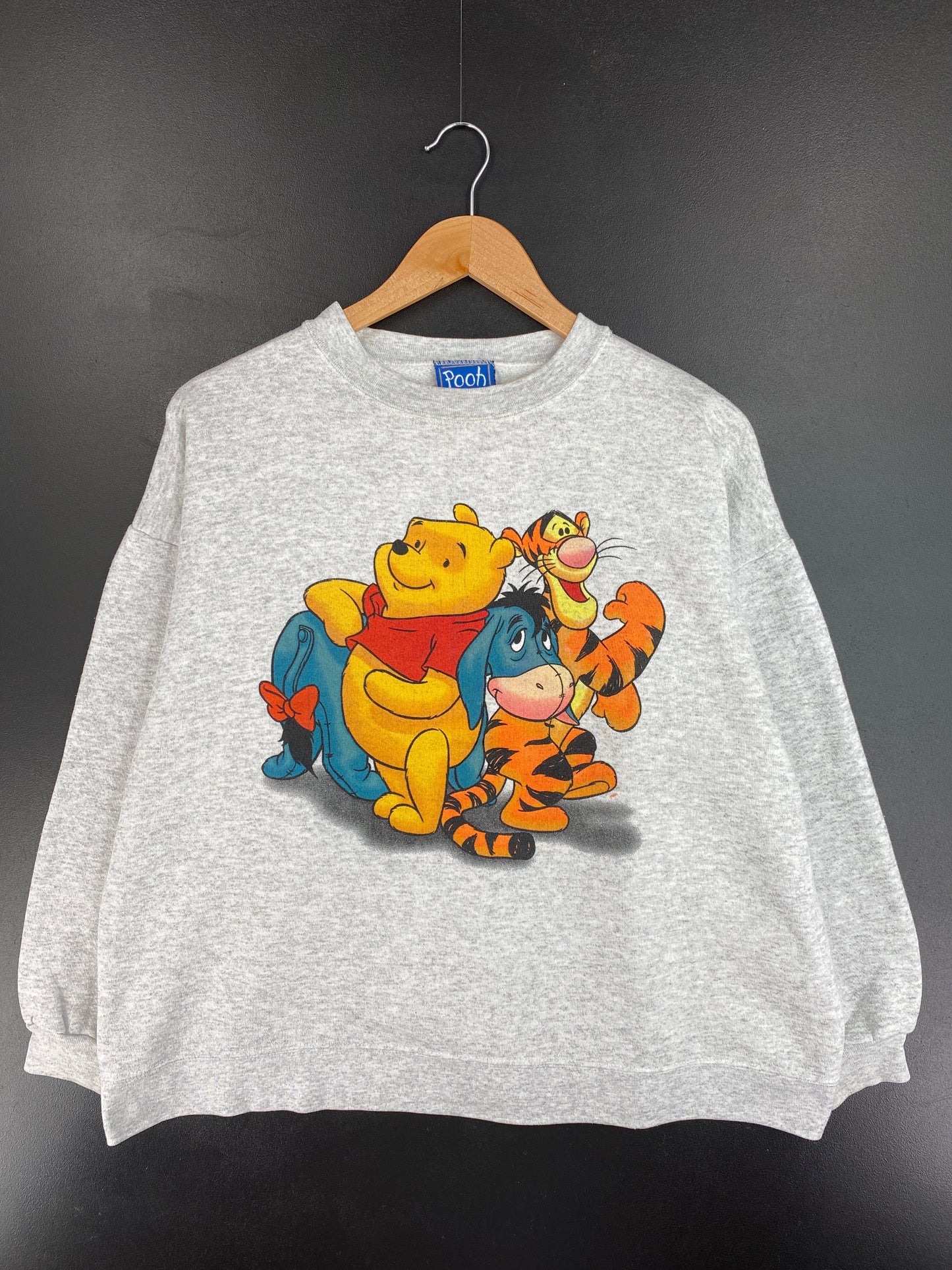 00' DISNEY WINNIE THE POOH Size L/XL Vintage Sweat-shirt / F4835S