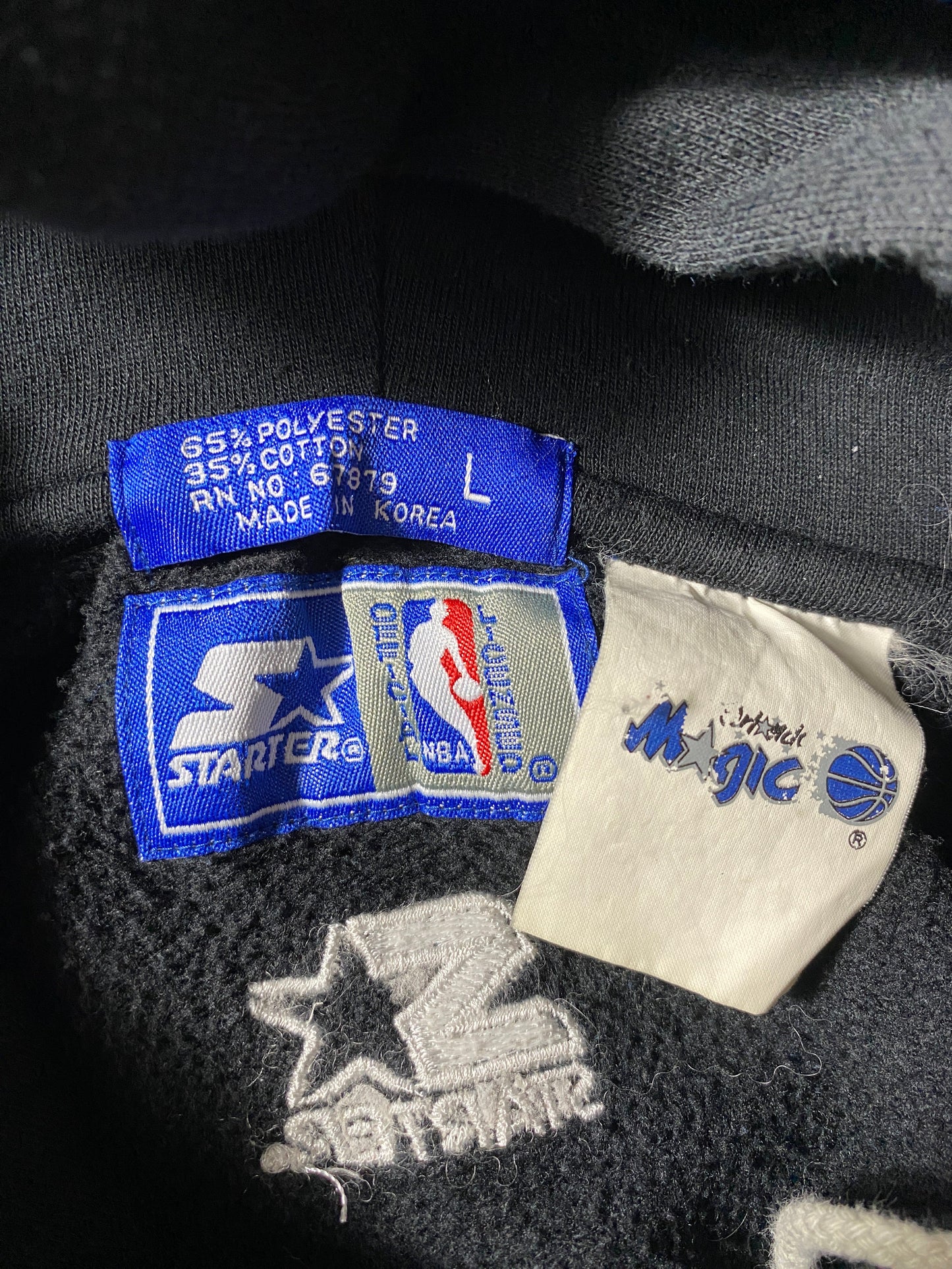 90’s STARTER x ORLAND MAGIC Size L Vintage NBA Double Hoodie Sweat-shirt / F4597S