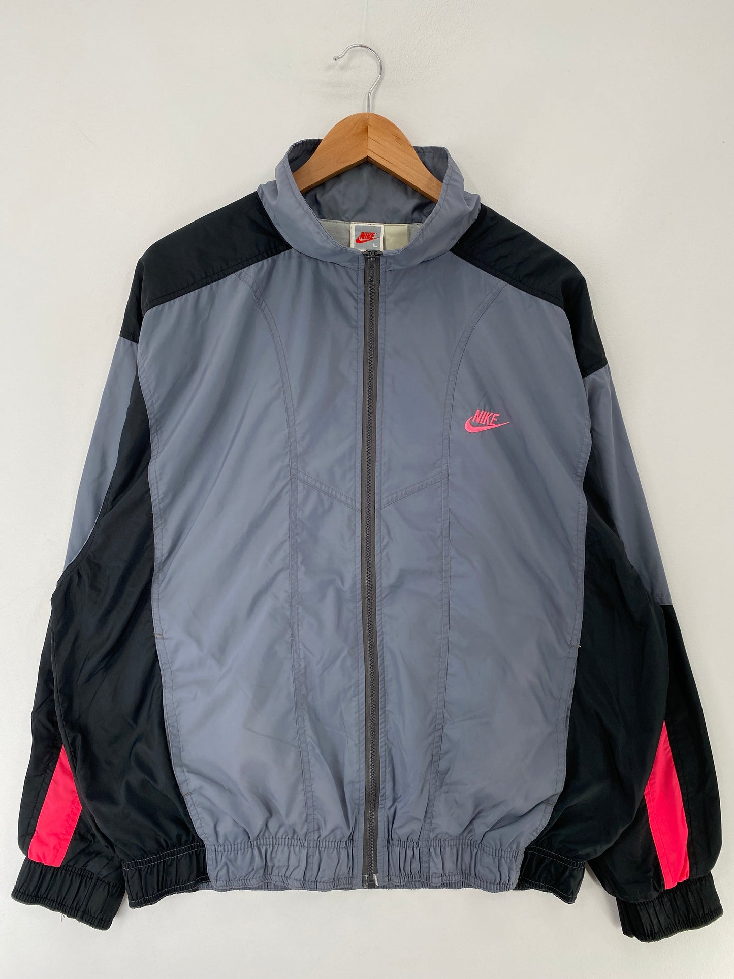 90's NIKE Silver Tag Size L Vintage Nylon Jacket / F7185N