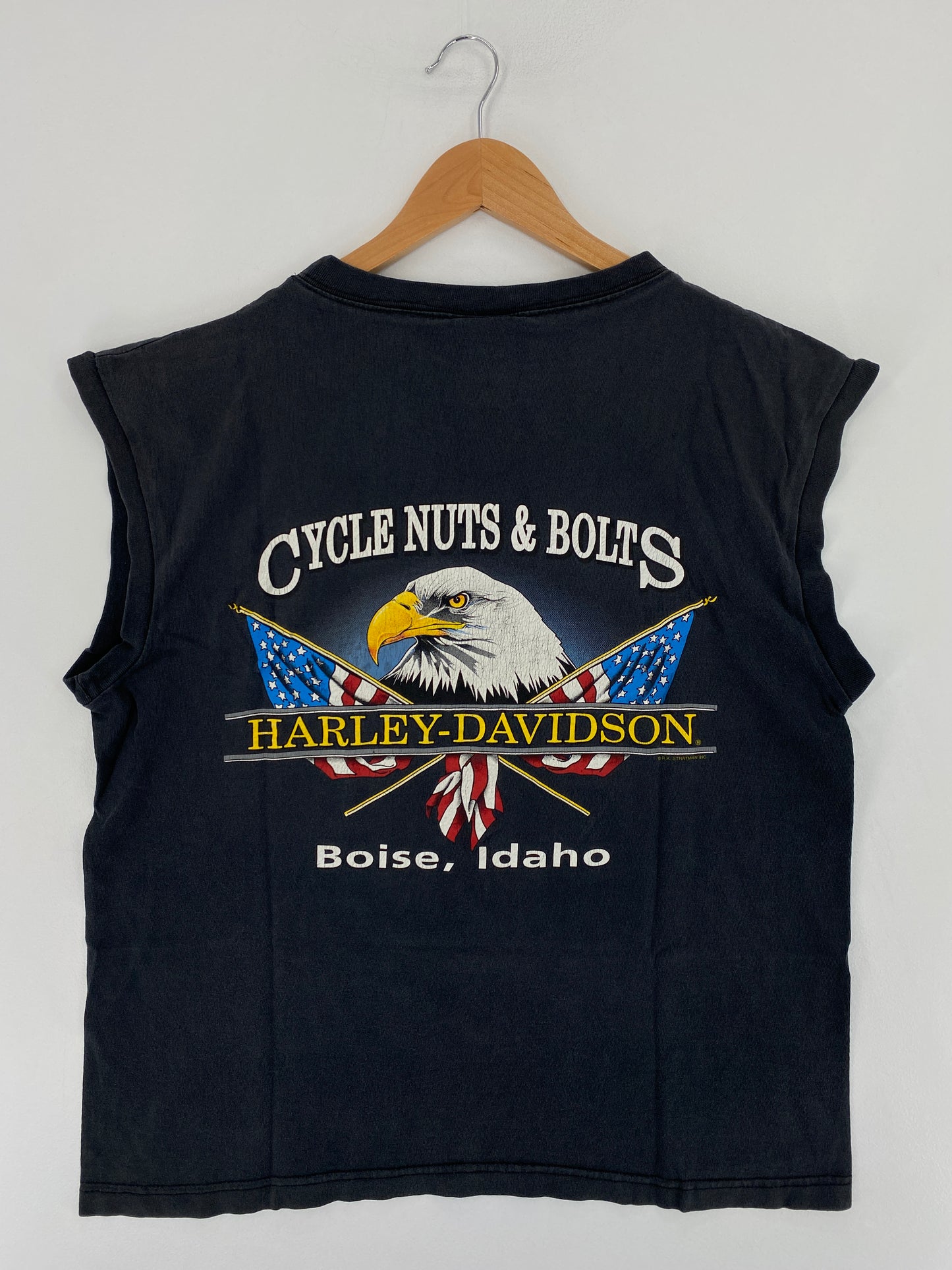 1995 HARLEY DAVIDSON Made in USA Size L Vintage Tank top / E7468T