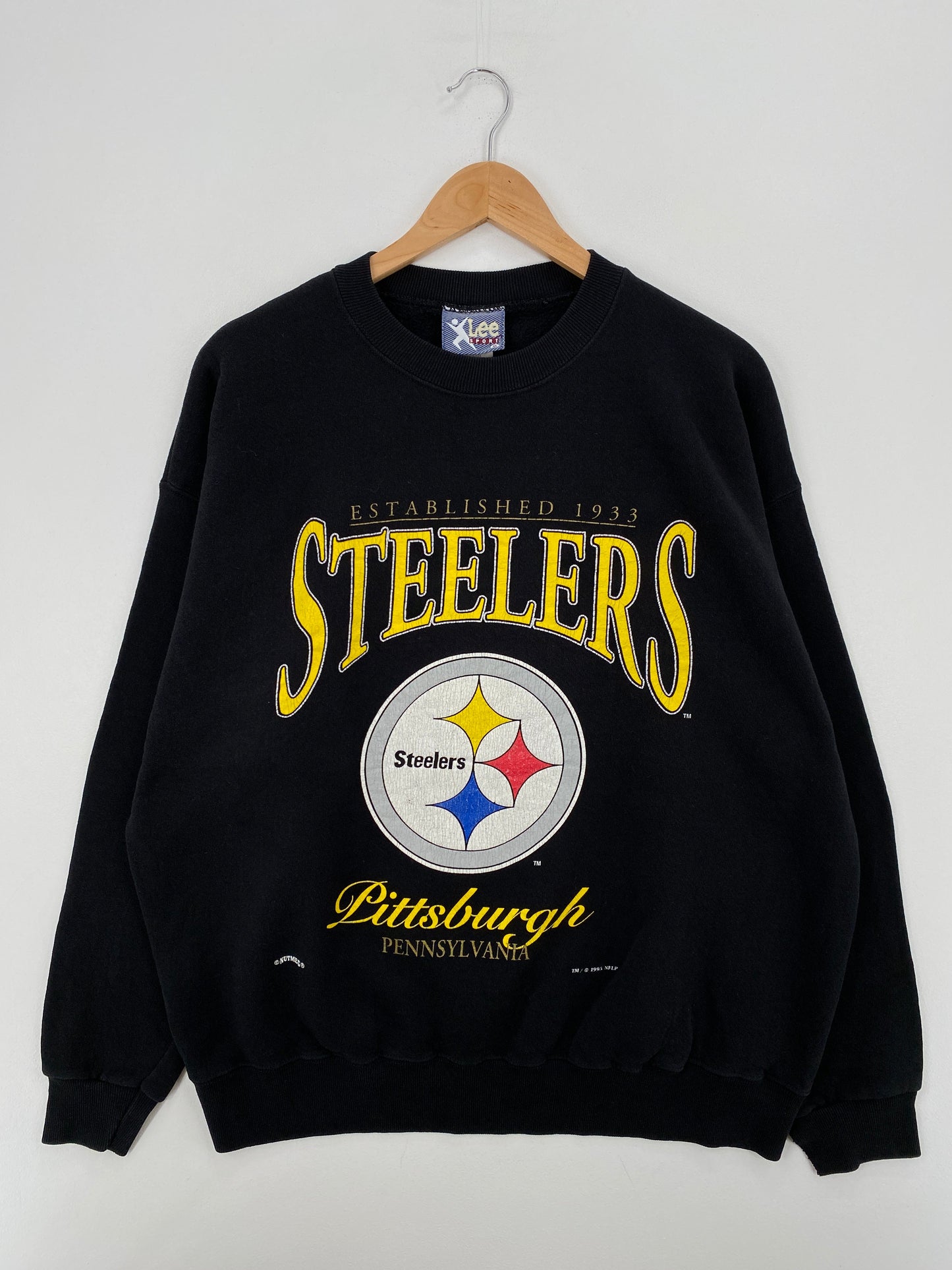 1995 PITTSBURGH STEELERS Made in USA Size XL Vintage NFL Sweat-Shirt / E8162S
