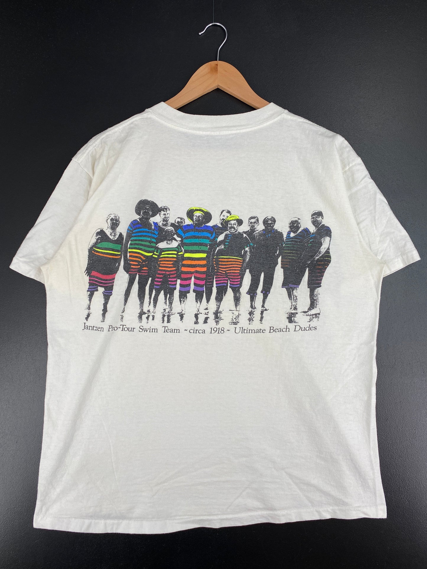 .90’s JANTZEN PRO-TOUR SWIM TEAM Size No Tag(Approx.L) T-Shirt / F1053T