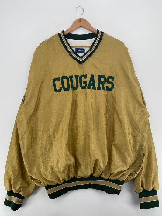 90’s WASHINGTON STATE COUGARS Made in USA Size XXL Vintage College Nylon Pullover Jacket / F6496N
