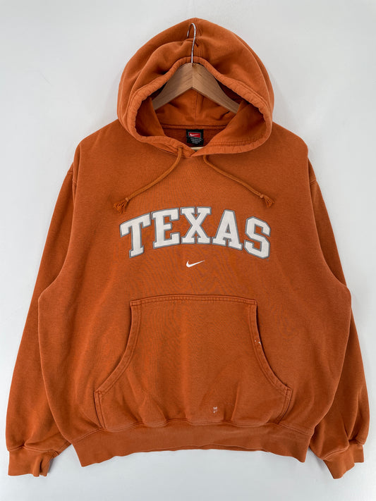 00' NIKE x TEXAS Size M Vintage College Hoodie Sweat shirt / E8451S