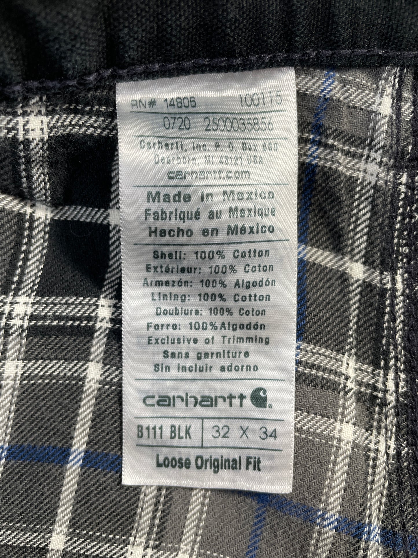 Vintage CARHARTT Size W32xL33 Duck Pants / E7555P