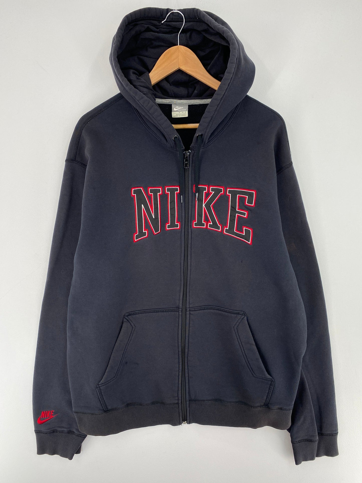 00’ NIKE Size XL Zip Up Hoodie Sweat-Shirt / F6309S